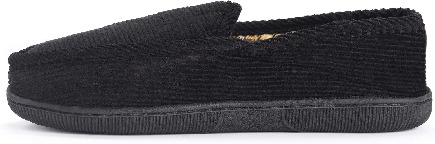 Muk LUKS Men's Corduroy Moccasin with Flannel Lining