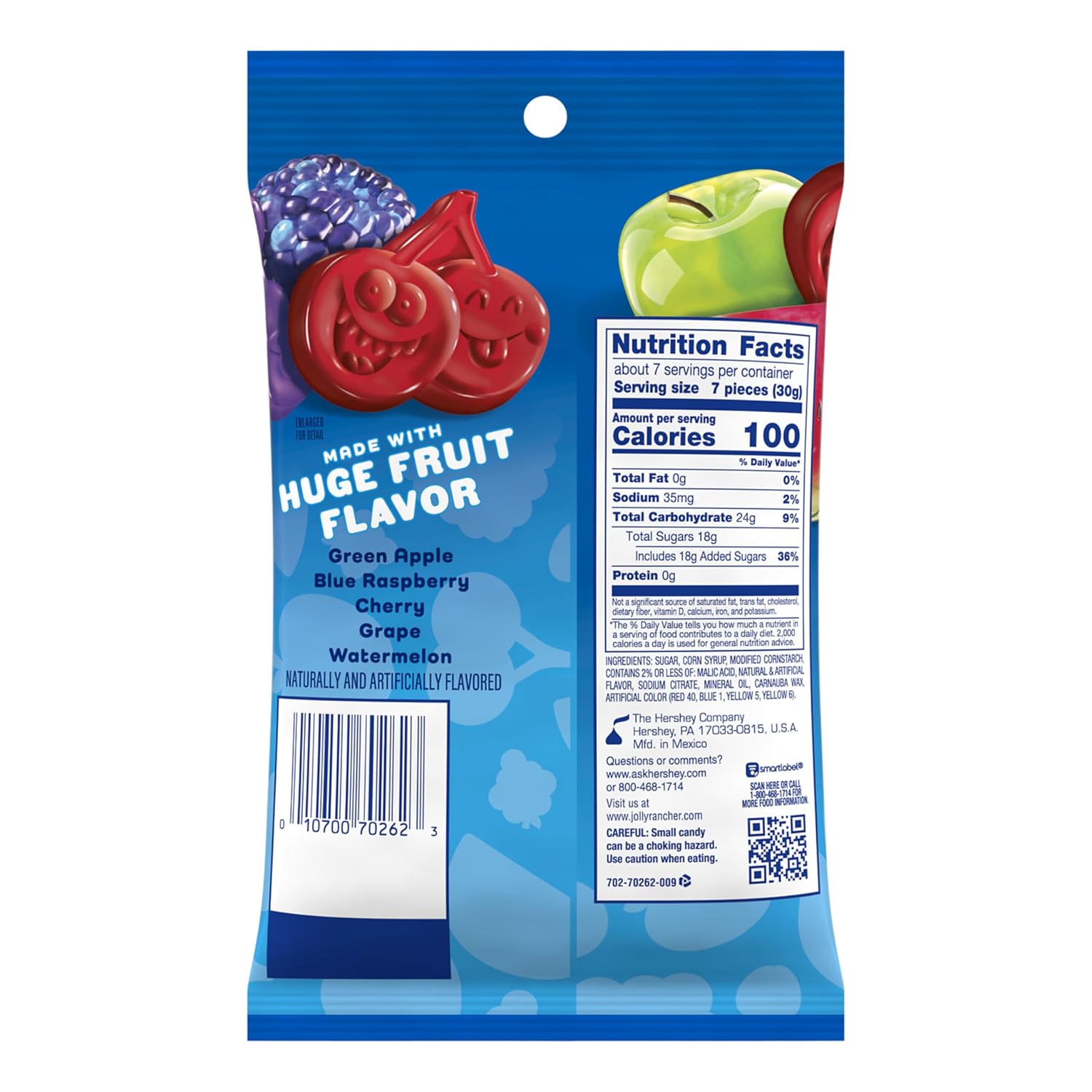 JOLLY RANCHER Gummies Original Fruit Flavored Gummy Candy Box, 3.5 oz