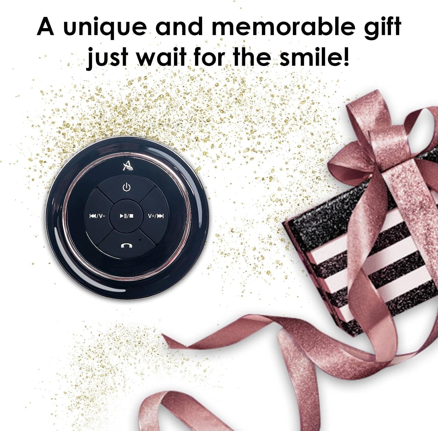 XLEADER, Upgraded, Pro Shower Speaker, Certified IPX7 Waterproof Bluetooth Speaker, with Suction Cup, Silicone Lanyard, 8W Crystal Sound&Rich Bass