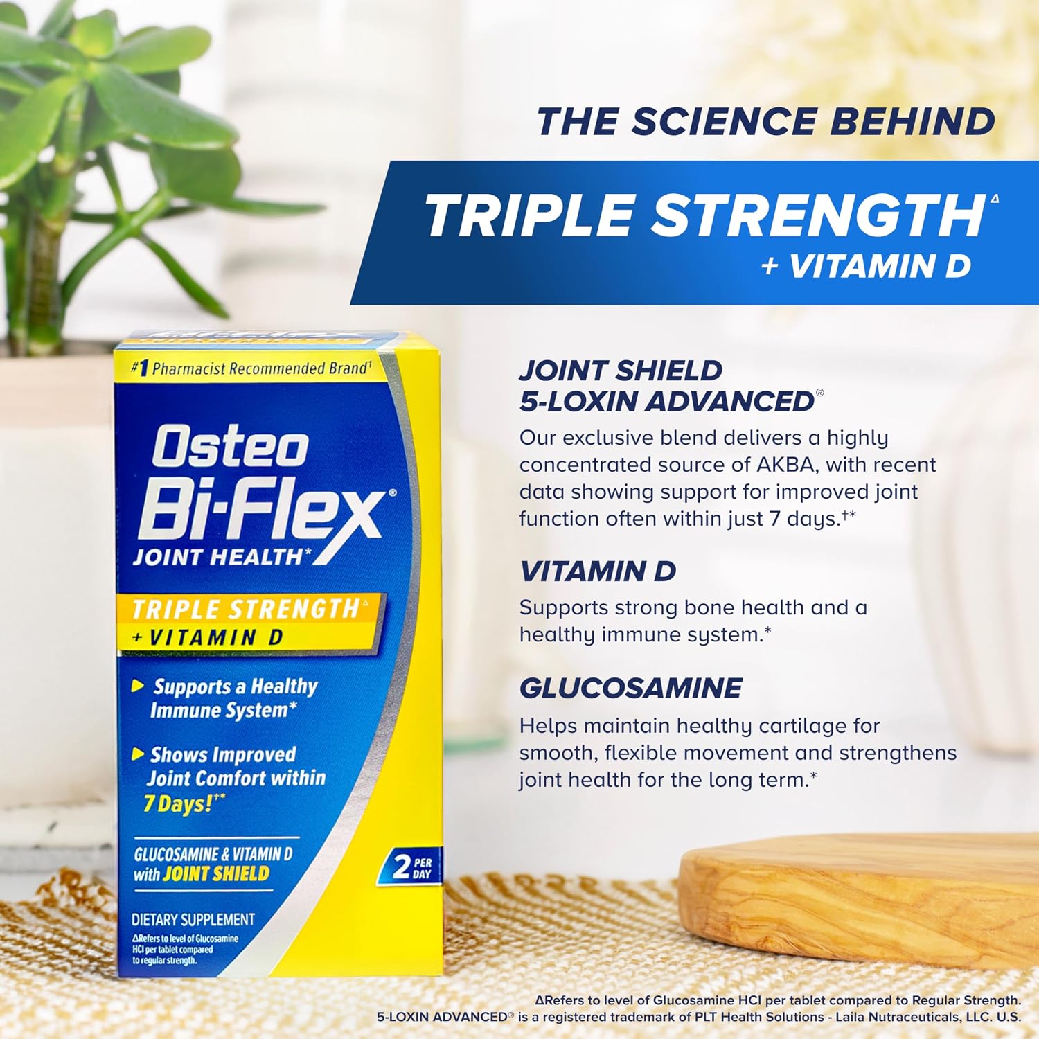 Osteo Bi-Flex Triple Strength Glucosamine Chondroitin Supplement | With Vitamin D, Improve Joint Function, Support Bone Health, 80 Coated Tablets