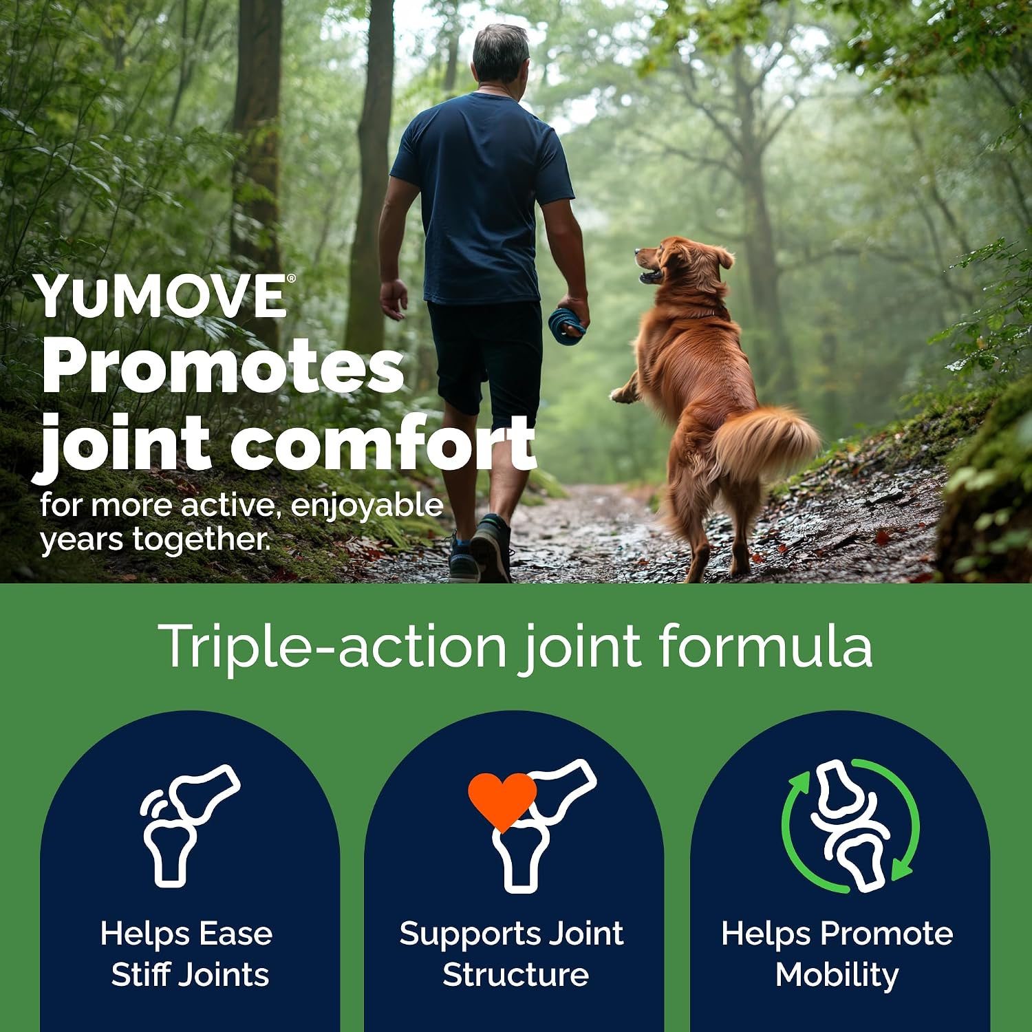 YuMOVE Adult Dog Hip & Joint Supplement Chews Green Lipped Mussel 300ct