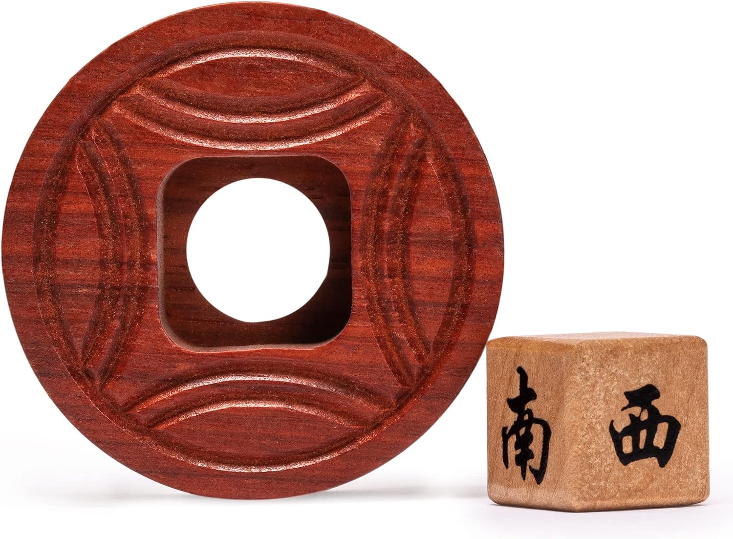 Yellow Mountain Imports Wooden Mahjong Bettor/Wind Indicator - Mahjong Accessory for Chinese or American Mahjong Play