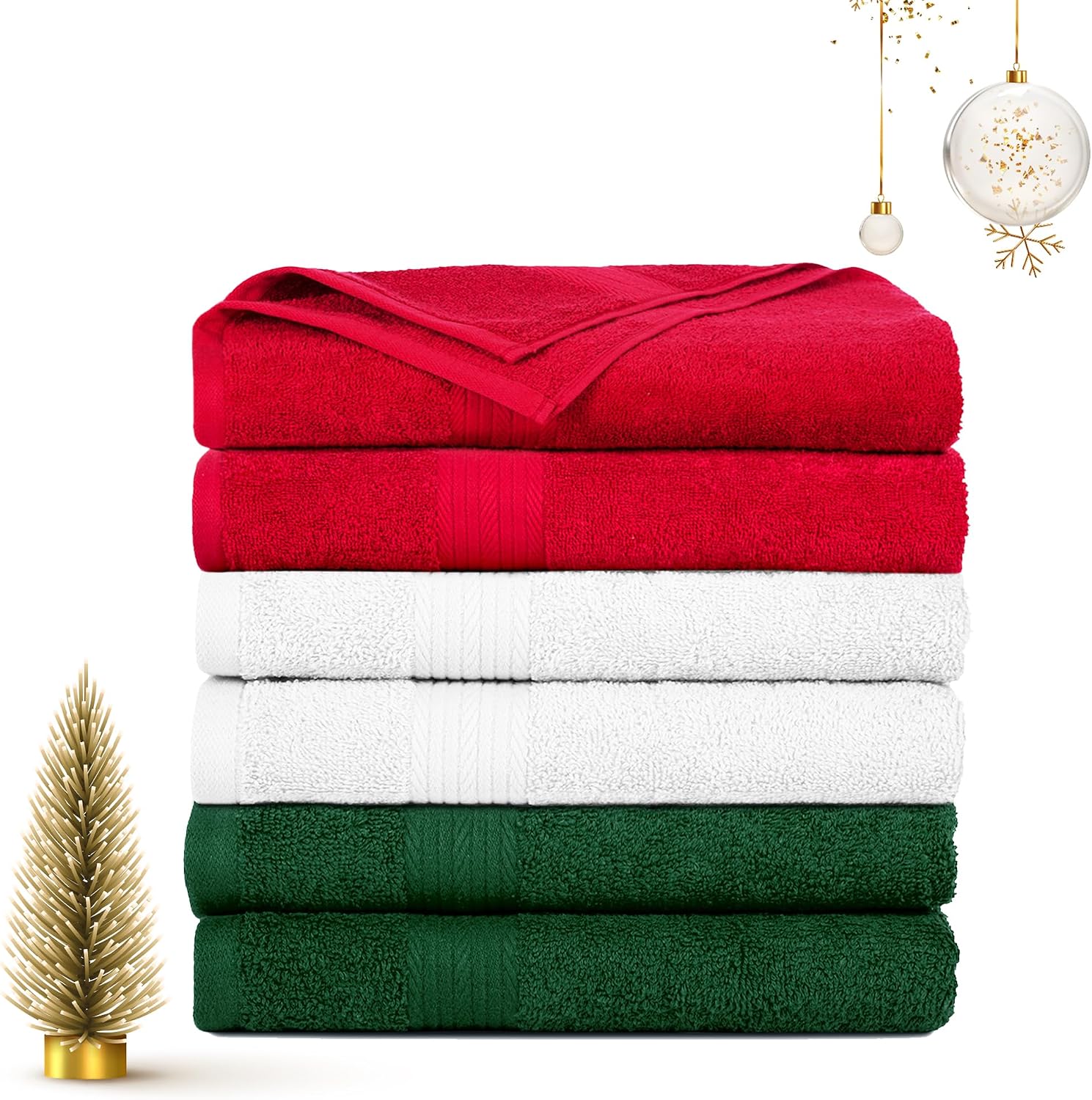 Ample Decor 100% Cotton Hand Towels 18x28 Inches, 600 GSM, Soft & Absorbent, Set of 12, Purple