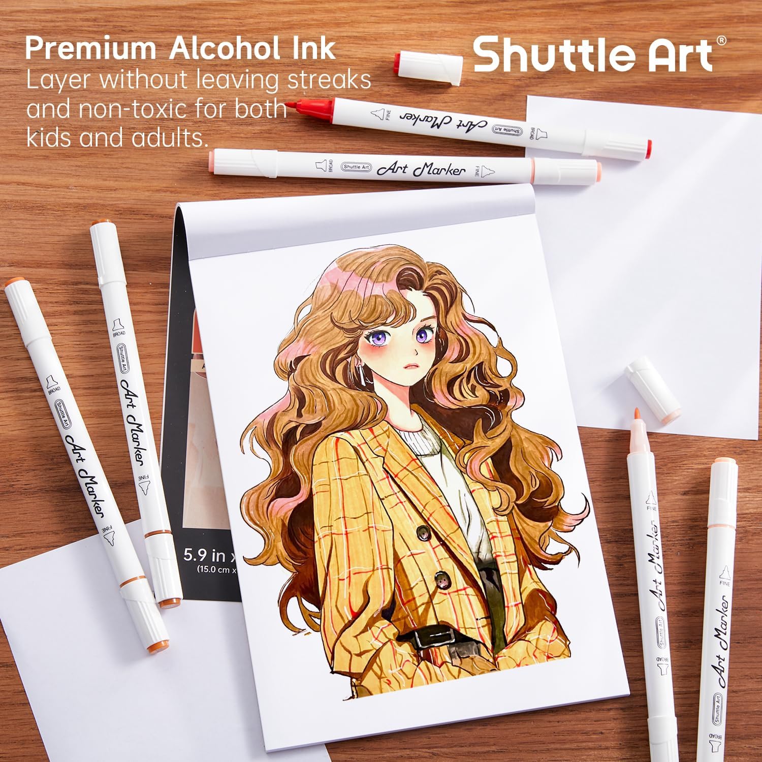 Shuttle Art 101 Colors Alcohol Markers