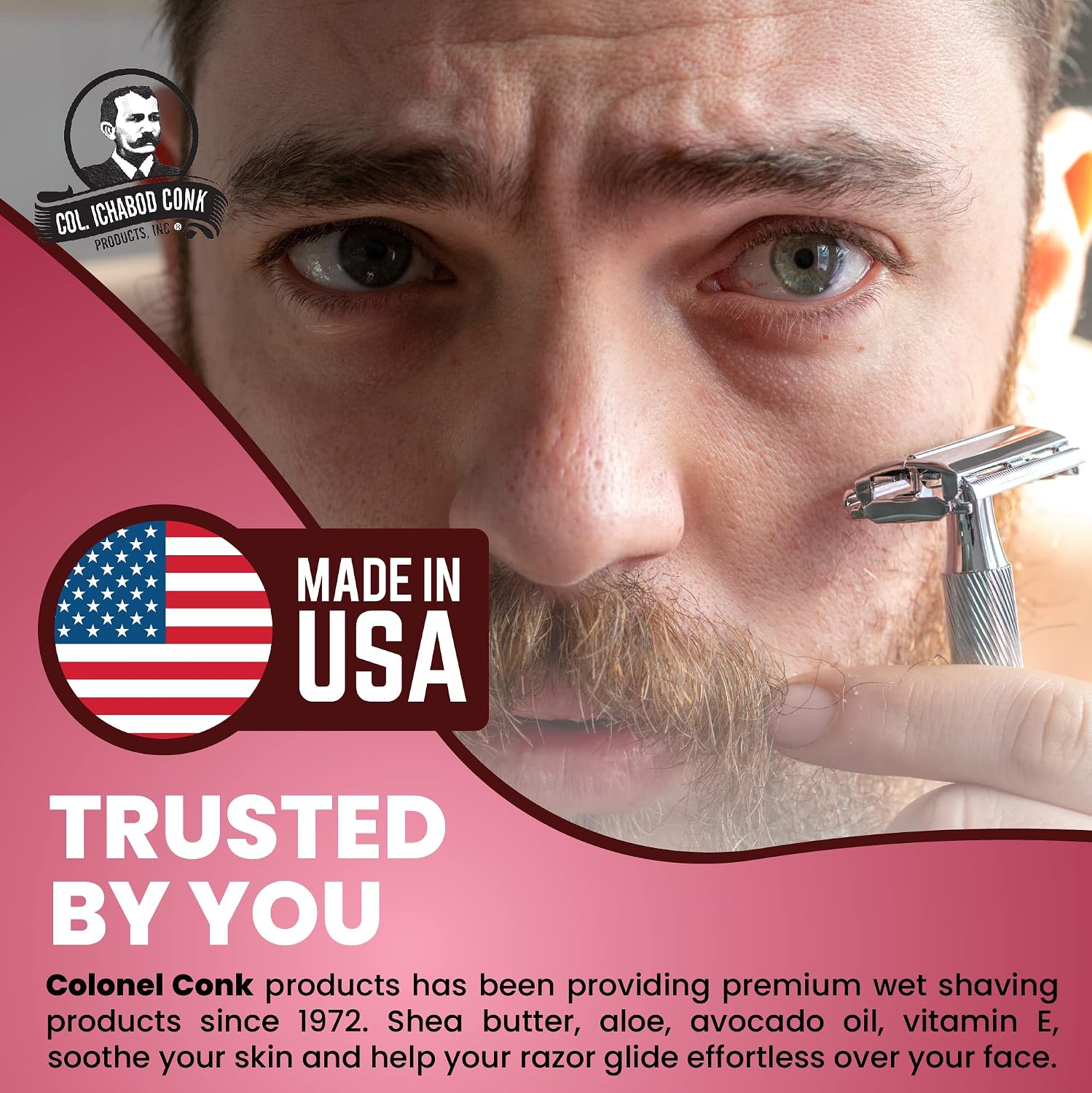 Col. Conk Worlds Famous Shaving Soap, Bay Rum (Net Weight 2.25 Oz)