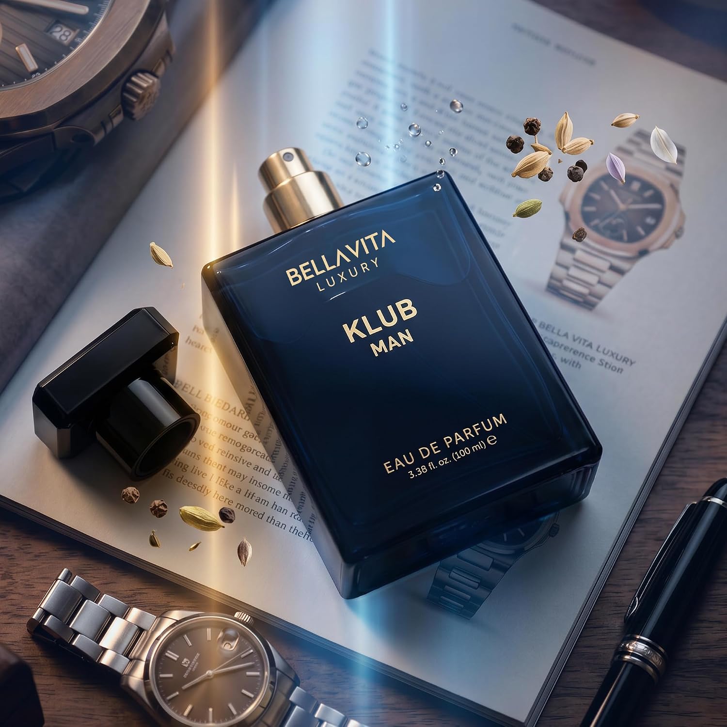 Bellavita Luxury CEO MAN Eau de Parfum | 100 ml (3.4 fl.oz.) | Perfume for Men | Mandarin, Lemon, Lavender