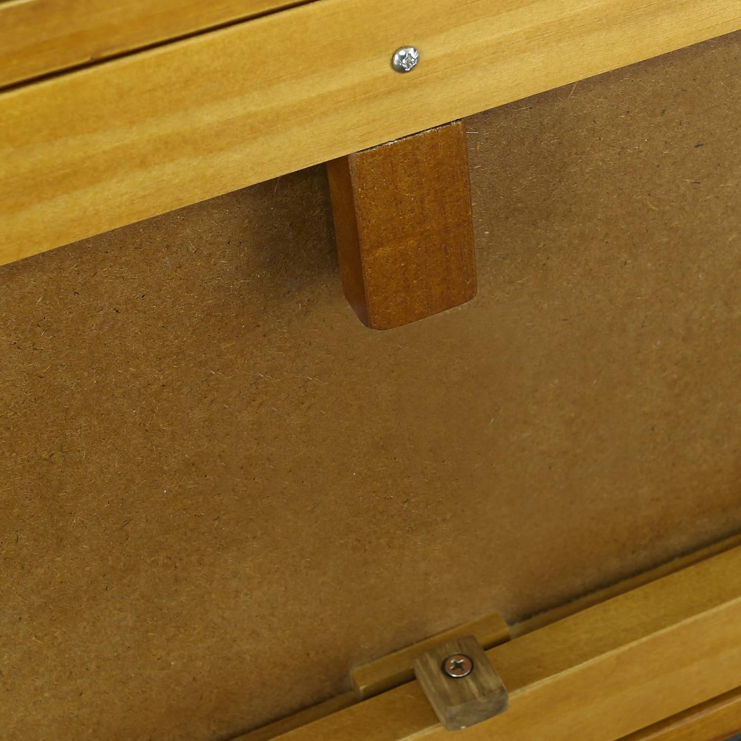 Casual Home 615-15 Kennedy End Table with Concealed Drawer, Concealment Furniture, Warm Brown