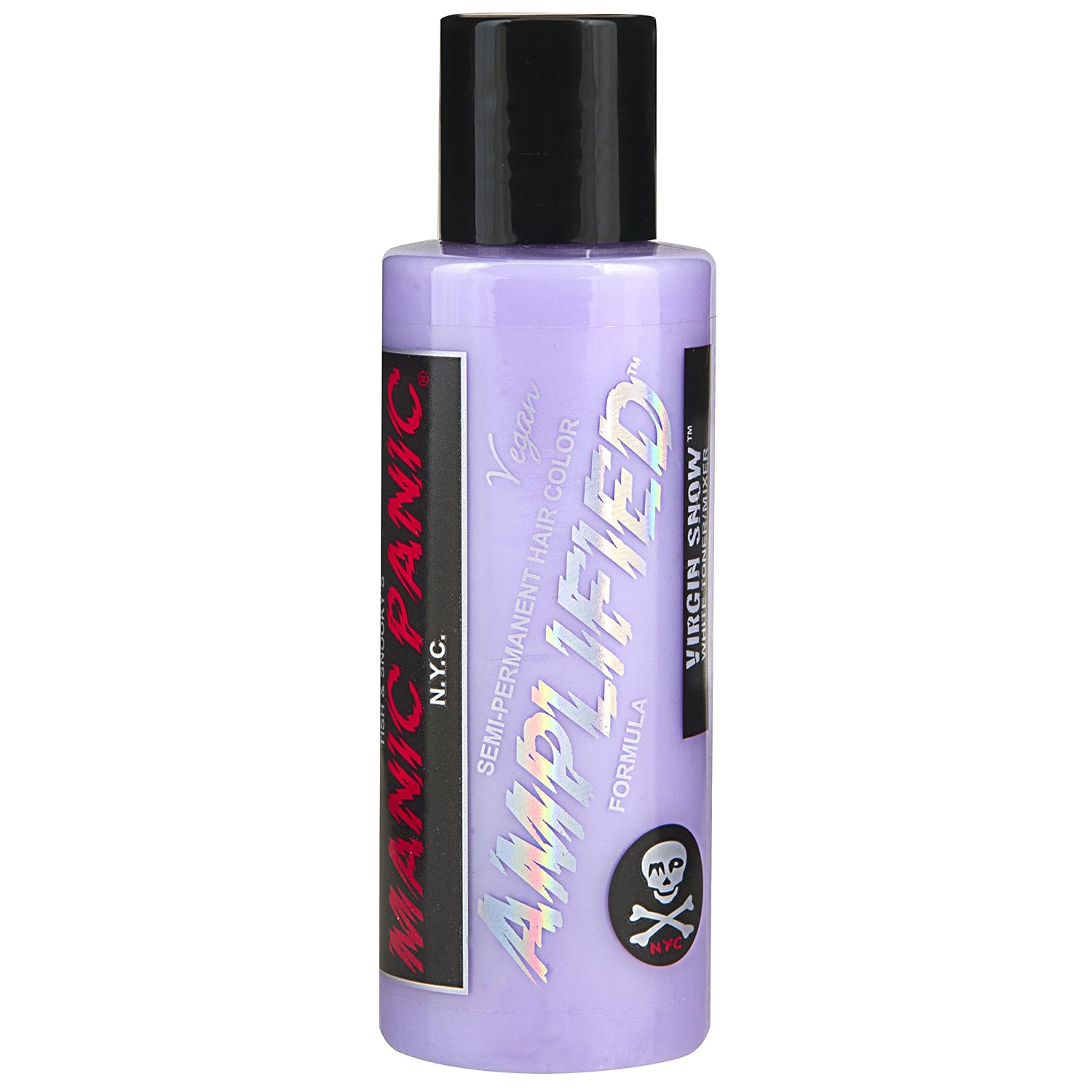 MANIC PANIC Cotton Candy Pink Hair Color - Amplified - Semi Permanent Hair Dye - Bright Pink Cool Toned Color - Glows in Blacklight - Vegan, PPD & Ammonia-Free - For Coloring Hair on Women & Men