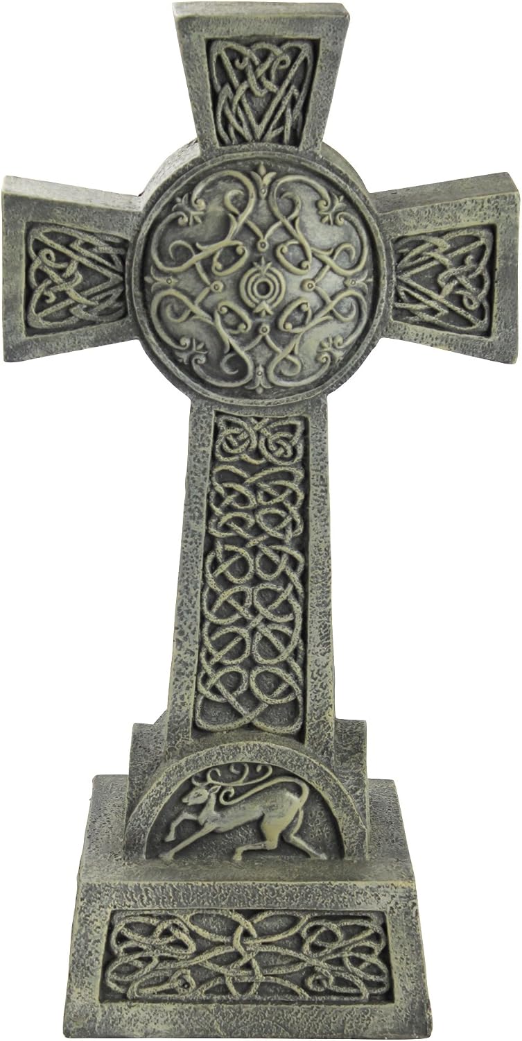 Design Toscano DB25692 Donegal Celtic High Irish Cross Memorial Statue, Single