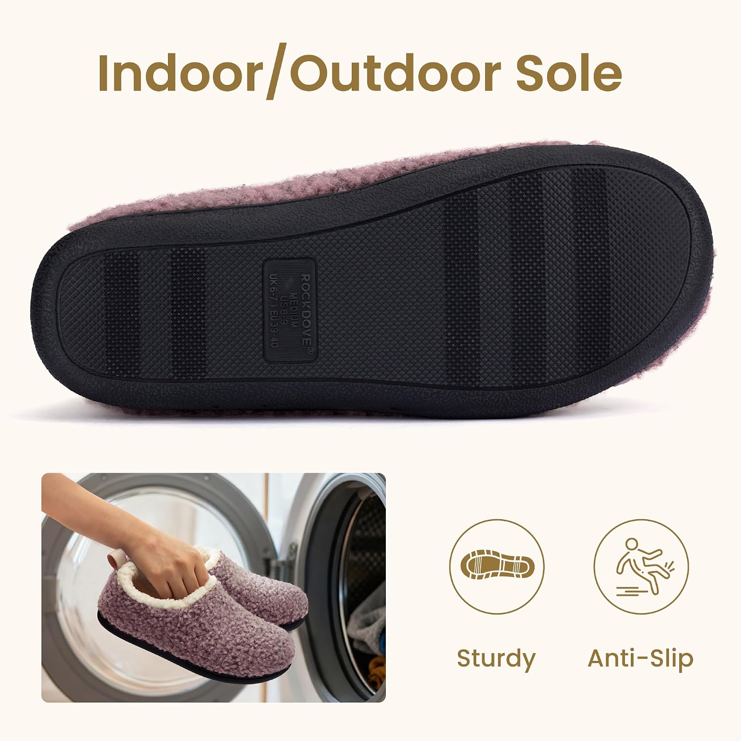RockDove Women's Nomad Faux Shearling Slipper