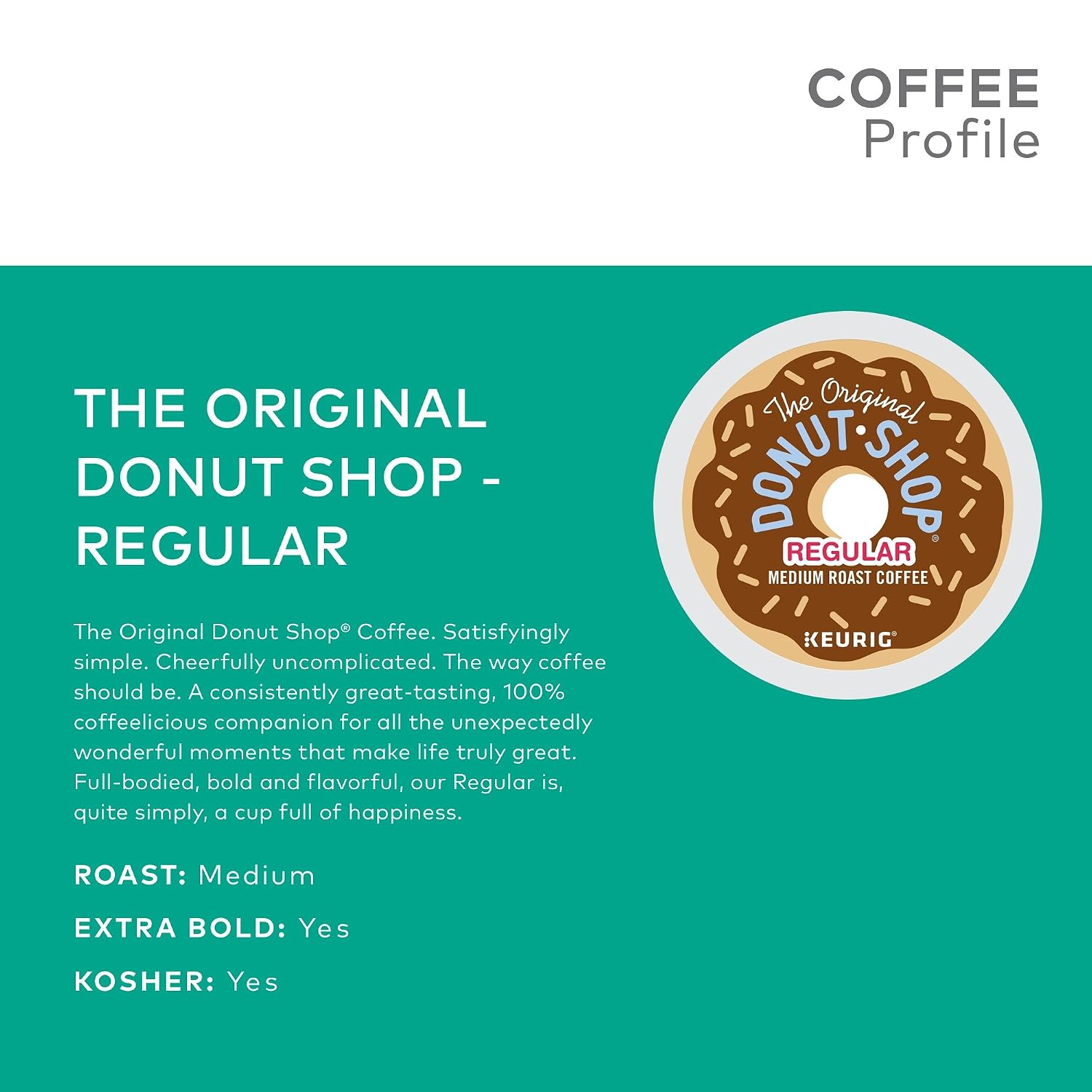 The Original Donut Shop Regular Keurig Single-Serve K-Cup Pods, Medium Roast Coffee, 24 Count