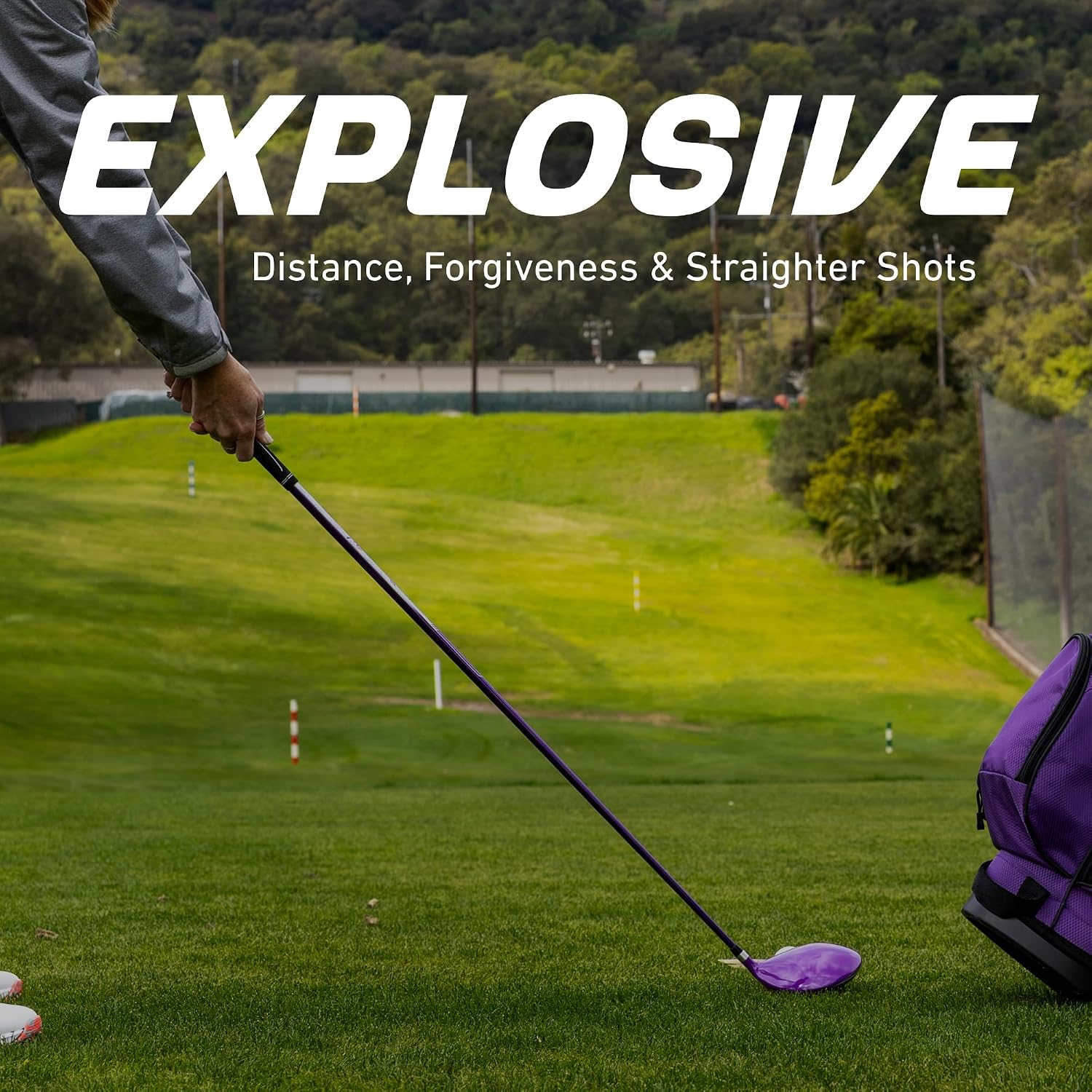 Precise M5 - Women's Golf Club Set - Purple | Titanium Driver, Fairway & Hybrid, Irons Through Wedge, Putter, Headcovers, Graphite Shafts, Petite To Tall