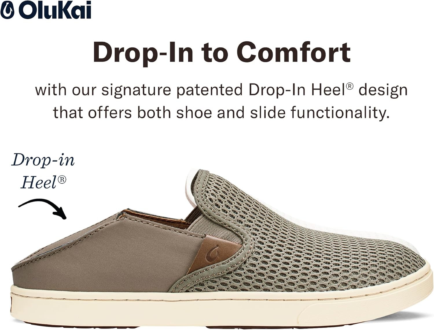 OluKai Pehuea Women's Slip On Sneakers, Casual Everyday Shoes