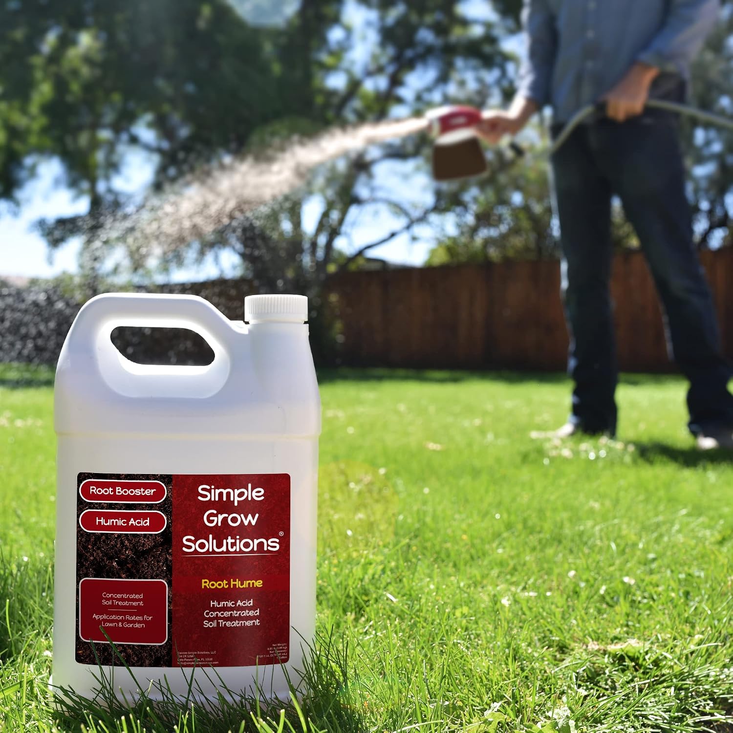 Raw Organic Soil Conditioner- Root Hume- Simple Grow Solutions- Natural Plant & Lawn Treatment- Nutrient Food Enhancer- Concentrated Liquid Humic - Grass, Tomatoes, Citrus, Flowers, Vegetables