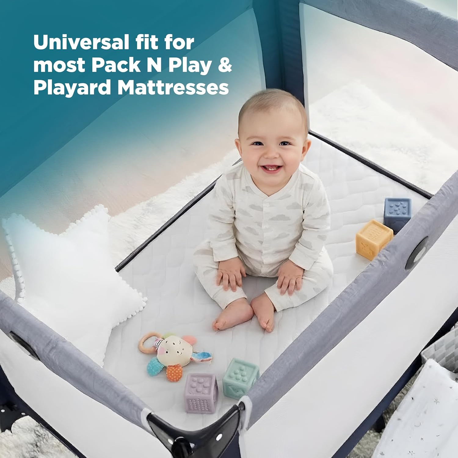 PlushDeluxe Bamboo Waterproof Mattress Protector, Queen Size, Ultra Soft