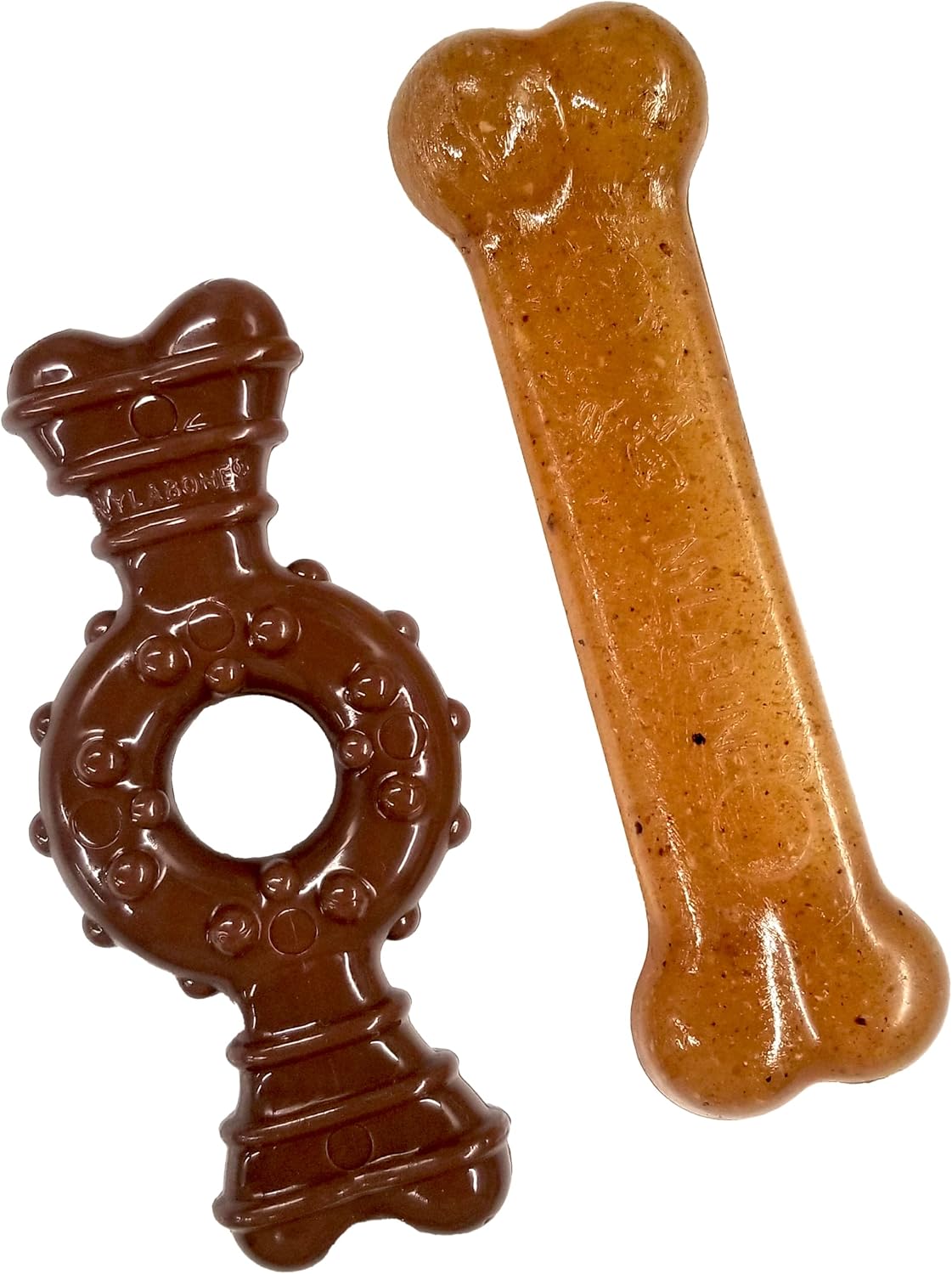 Nylabone Puppy Chew Teething Ring Bone Dog Toy, Chicken Flavor, X-Small | Soothing teething toys for puppies, puppy enrichment, & teething relief, freezable for added comfort, dogs up to 15 lbs