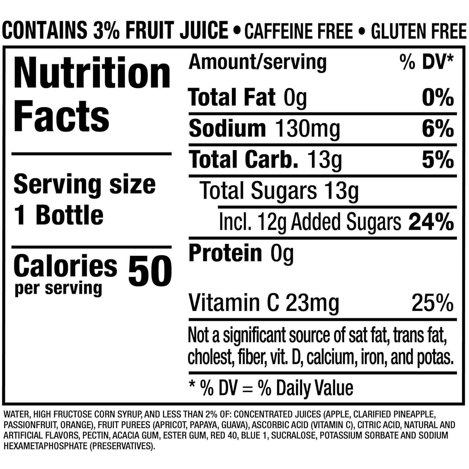 Hawaiian Punch Polar Blast Fruit Juice Drink, 10 Fl Oz Bottles, 24 Count (4 Packs Of 6), Ready-to-drink, On-the-go, Caffeine-free, Carbonation-free, Gluten-free, Excellent Source Of Vitamin C