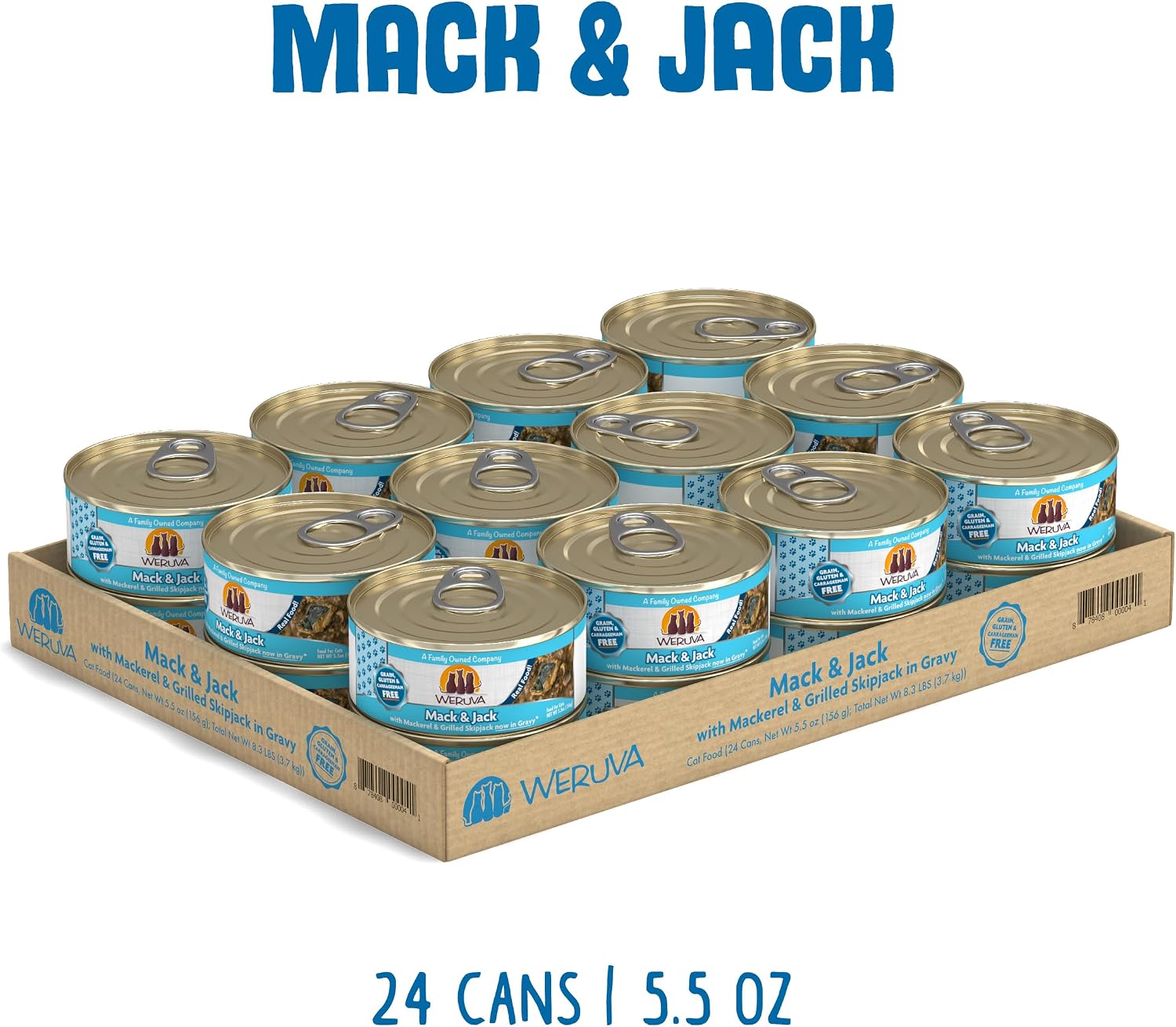 Weruva Classic Cat Food, Paw Lickin’ Chicken with Chicken Breast in Gravy, 3oz Can (Pack of 24)