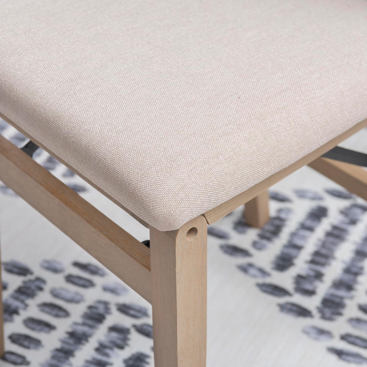 Linon Keira Pad Back Folding Bar Stool