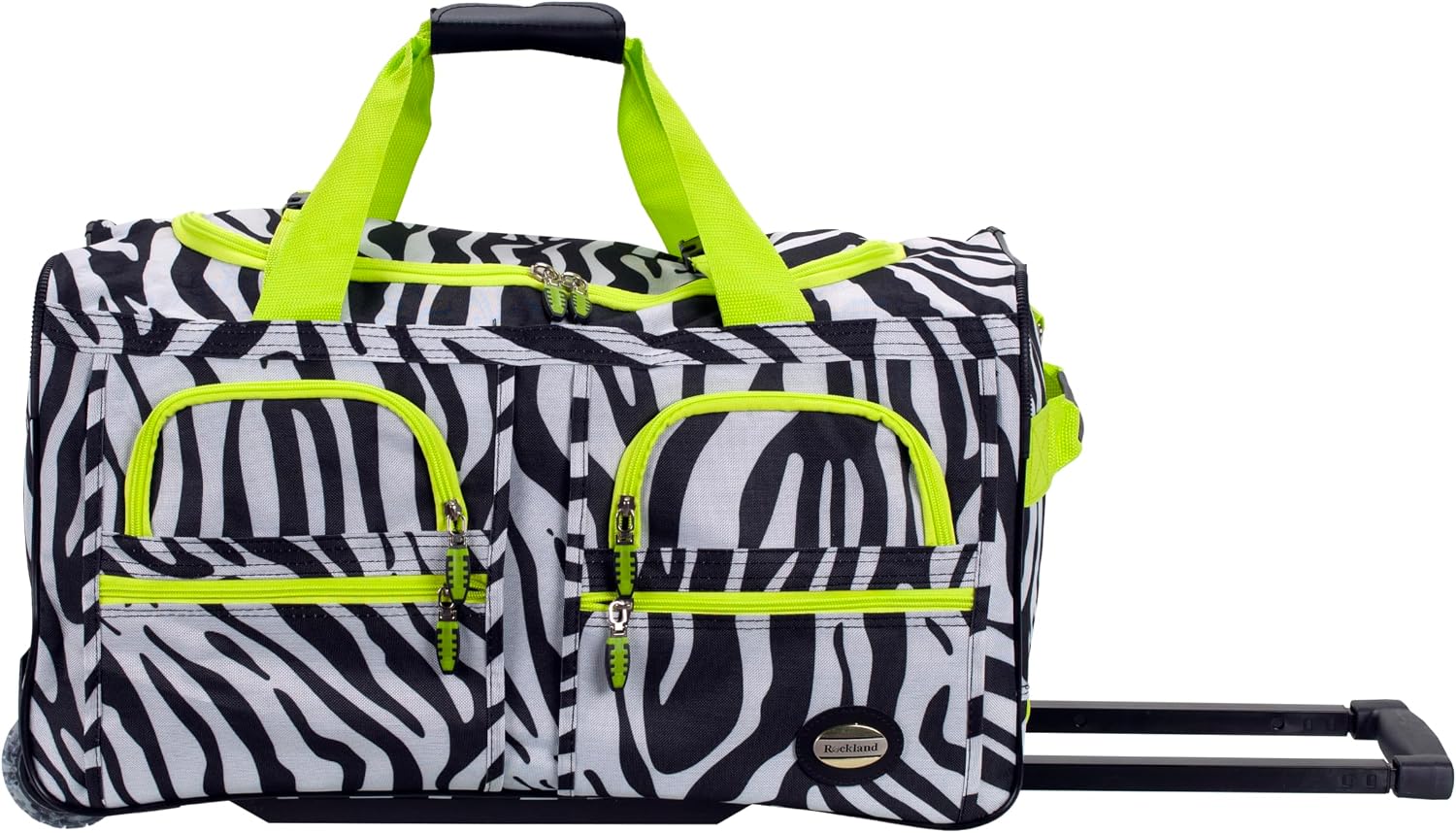 Rockland Rolling Duffel Bag, Black, 22"