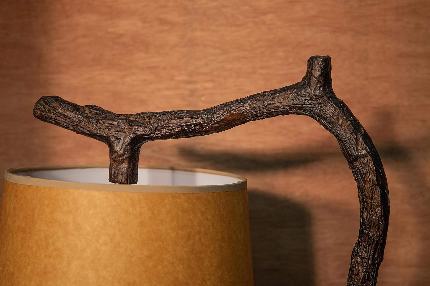 Kenroy Home Overhang Floor Lamp with Bronze Finish, Rustic Style, 61" Height, 17.75" Width, 12" Depth