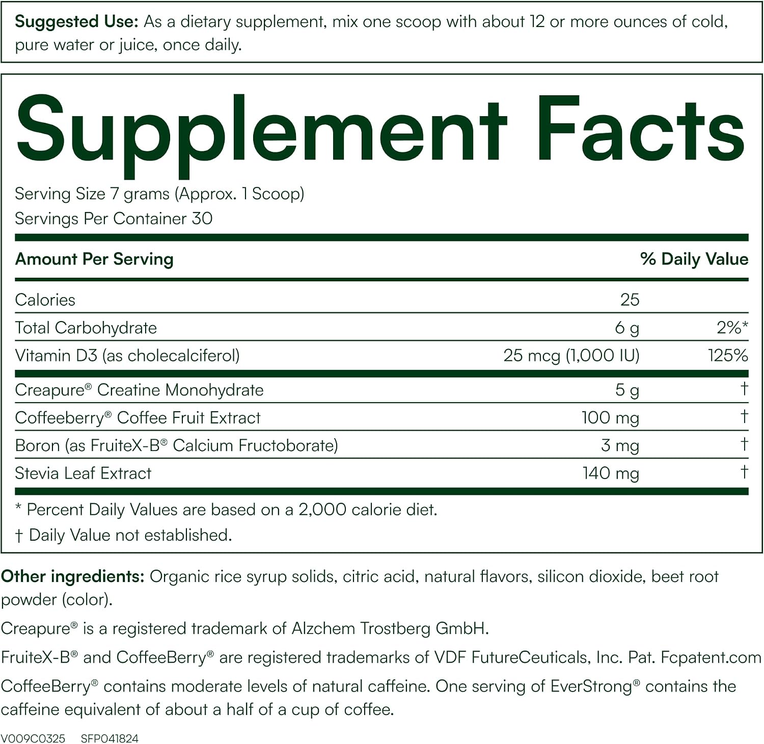 Purity Products EverStrong Powder from Muscle Matrix Blend - Creapure Creatine - Boron (FruiteX-B PhytoBoron) - CoffeeBerry Extract - Boosted with