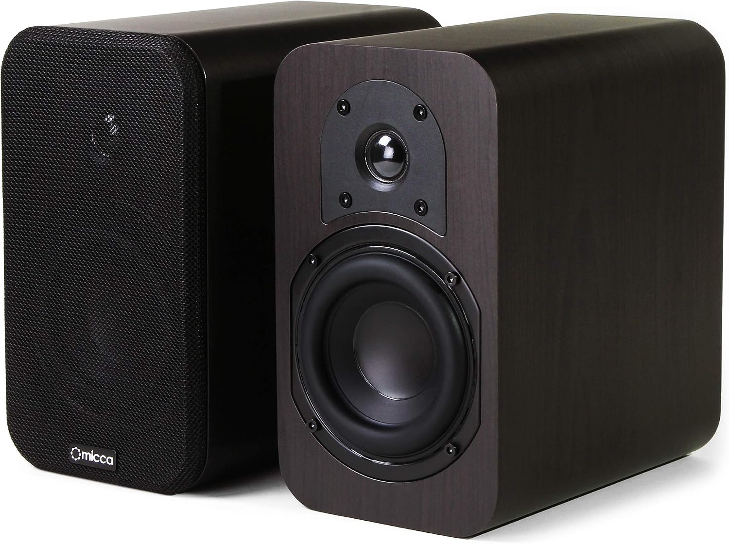 Micca RB42 Reference 2-Way Passive Bookshelf Speakers, Stereo Pair, Walnut