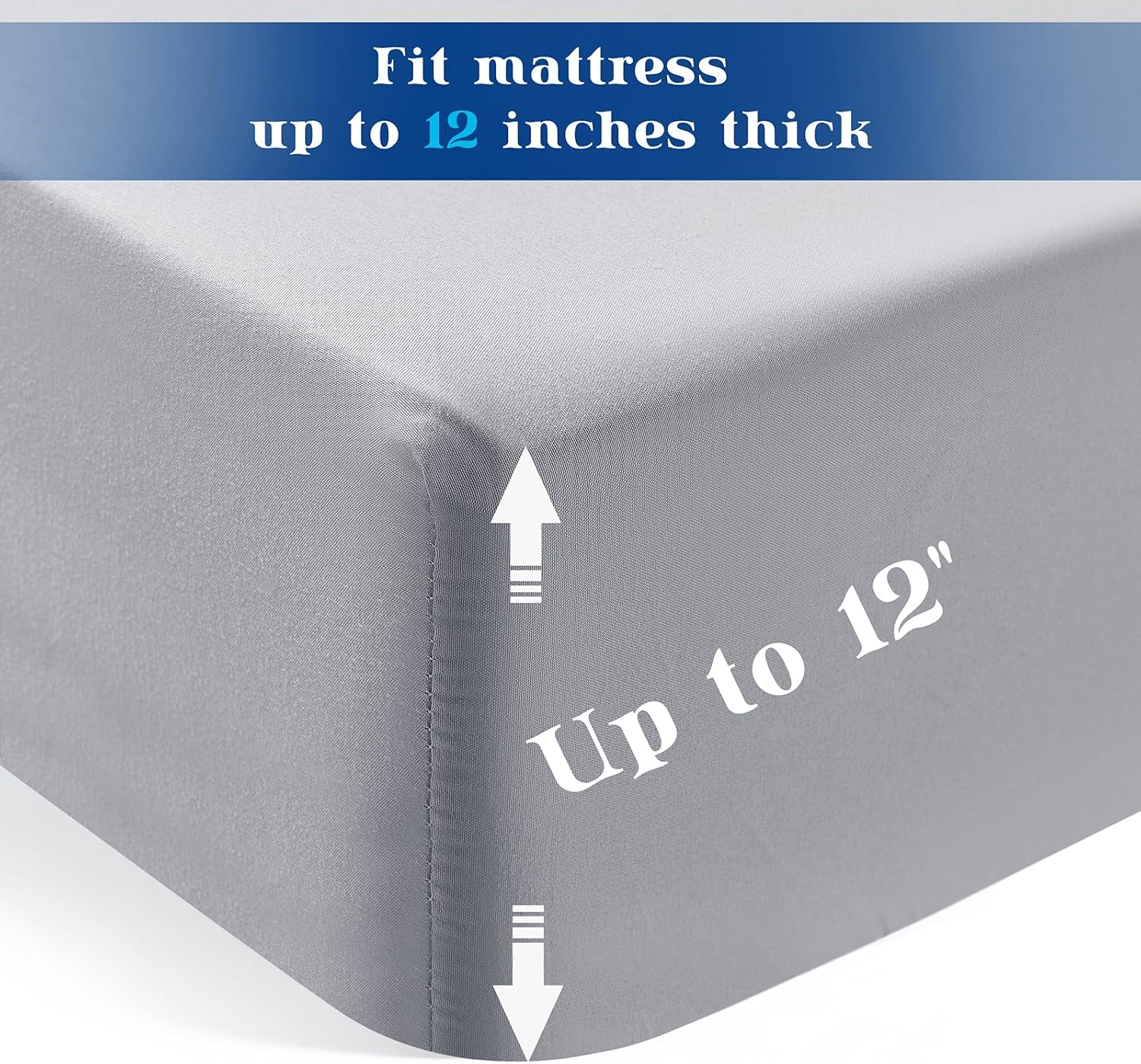 P Pothuiny 6 Piece Hospital Bed Sheet Set, White Brushed Microfiber | Soft Bed Sheets for Home/ Nursing/ Hospital Care Bed , 2 Deep Pocket Fitted Sheet 36"x80"+12", 2 Flat Sheet, 2 Pillowcases