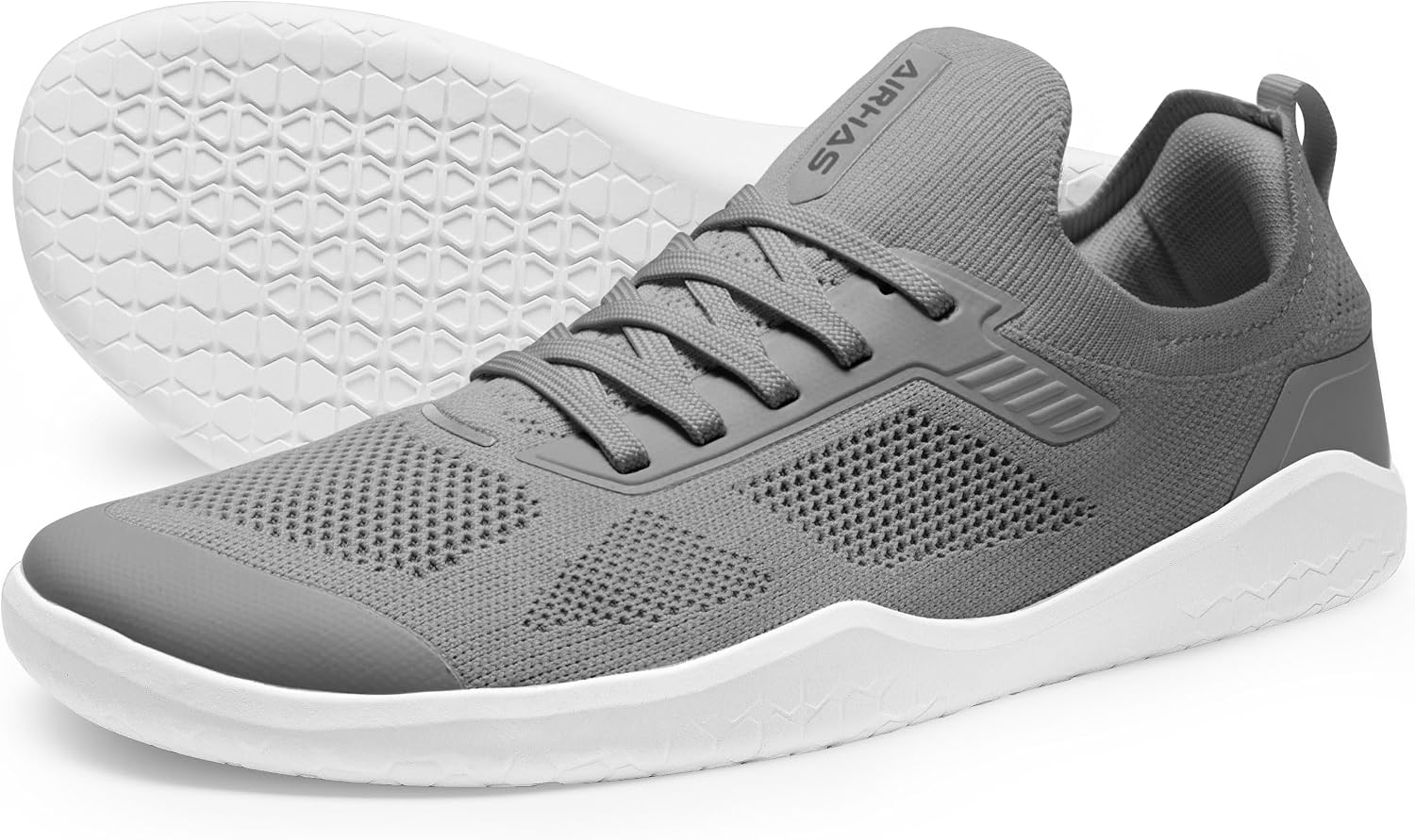 Men's Barefoot Shoes Zero Drop Minimalist Sneakers with Anatomical Toe Box | Breathable, Stretchy, Flat for Gym, Workout, Lifting, Training