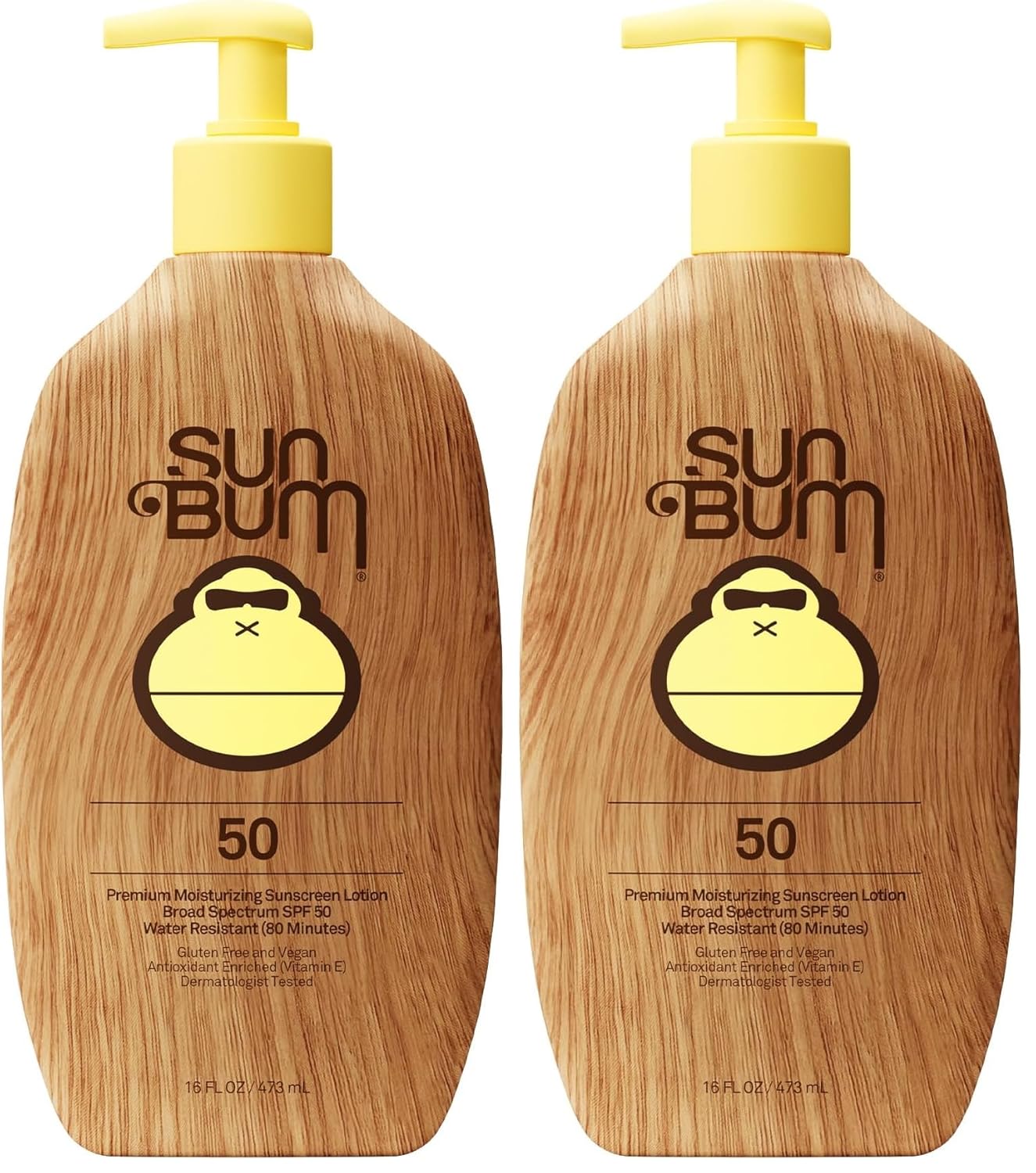 Sun Bum Original SPF 50 Sunscreen Body Lotion - 8 oz | Broad Spectrum Moisturizing Sunscreen with Vitamin E, Hawaii 104 Act Compliant (Made without Octinoxate & Oxybenzone)