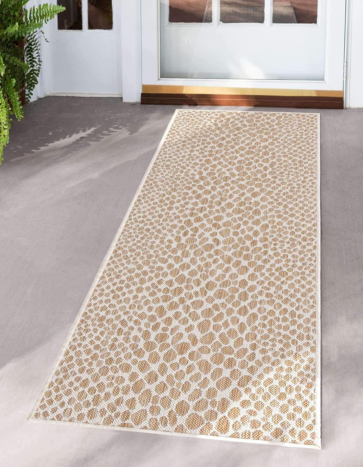 Unique Loom Outdoor Collection Area Rug - Cape Town (9' x 12' Rectangle, Blue/Ivory)