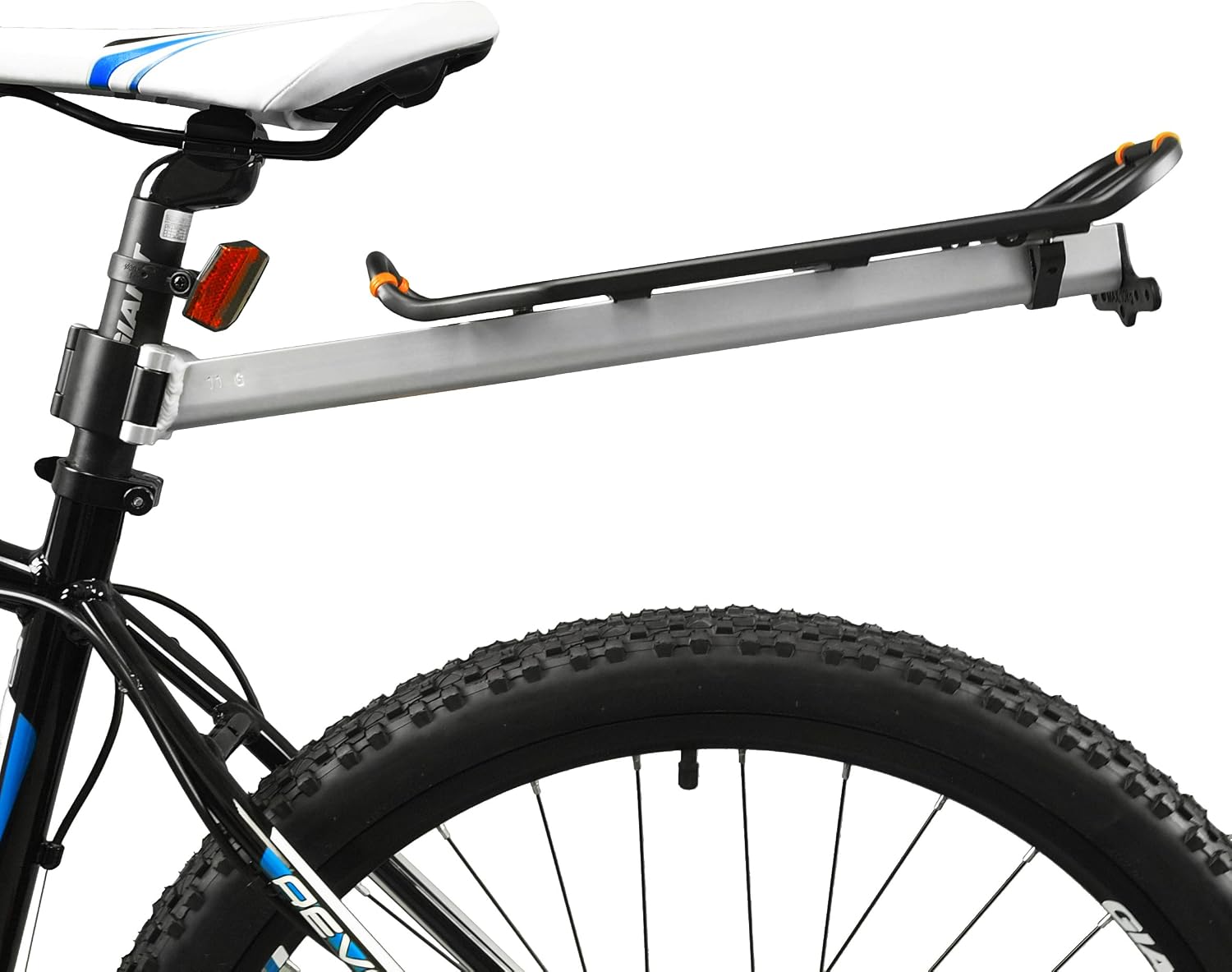 Ibera Seatpost-Mounted Rear Bike Rack - Quick-Release Bike Cargo Rack for 26"/700c Frames - 22 lbs Capacity & Adjustable Length - Weather Resistant