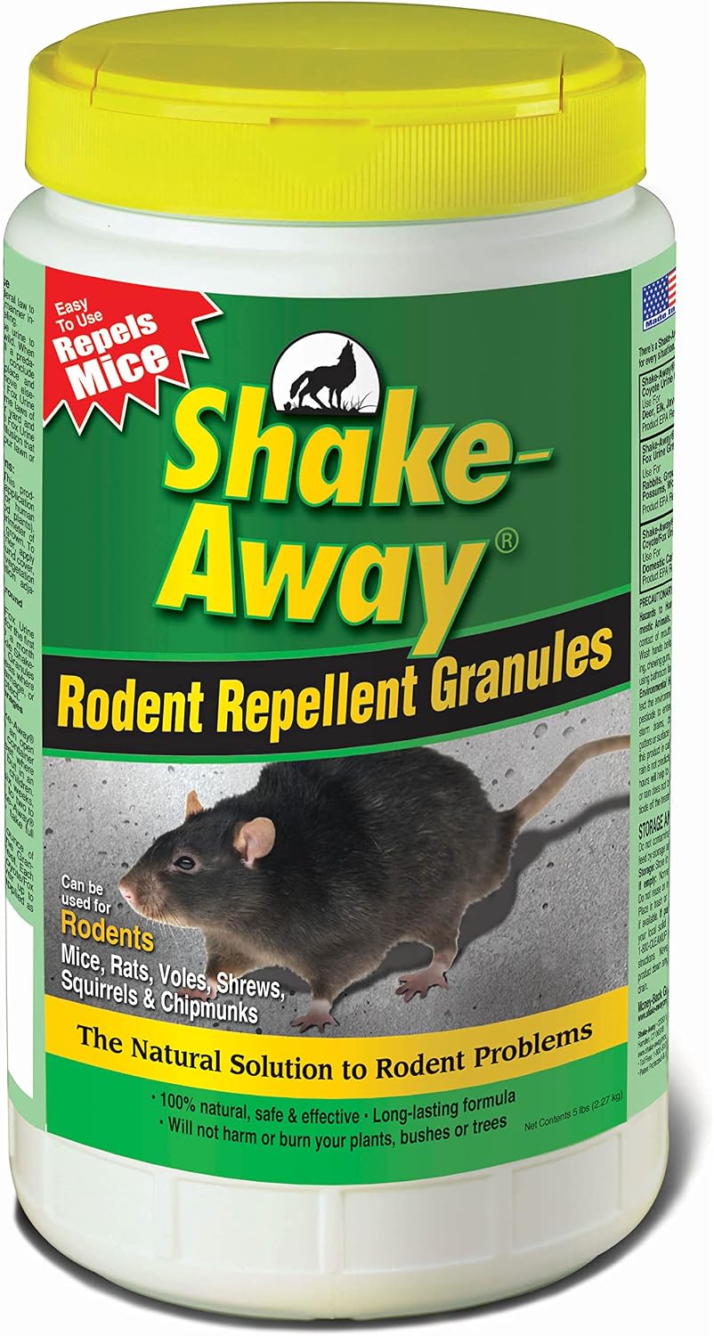 Shake Away 5006358 Rodent Repellent Granules, 5-Pound