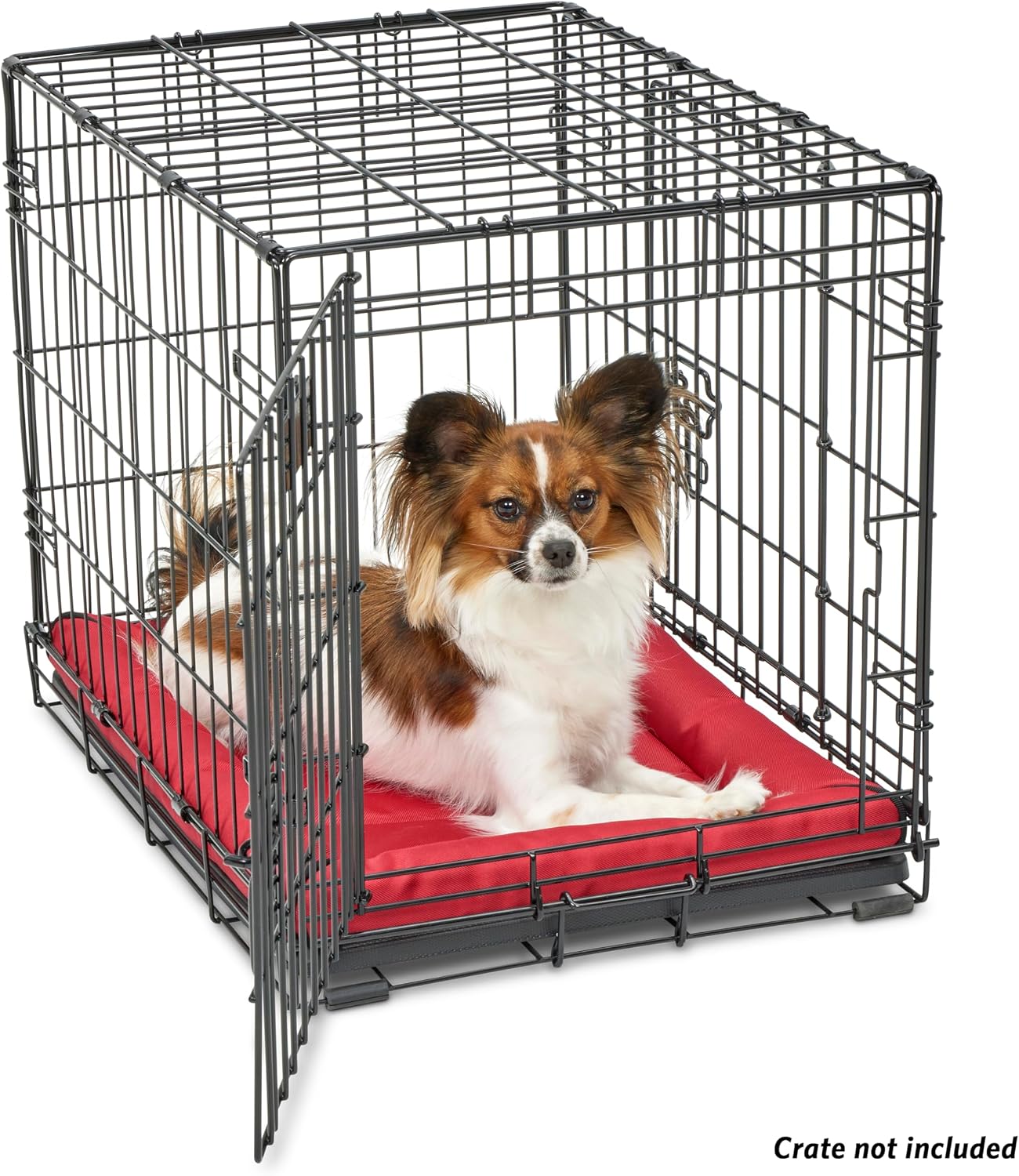 MidWest Homes for Pets Intermediate QuietTime MAXX Ultra-Rugged Dog Bed, Water & Odor Resistant, Bolstered Edge, Non-Slip Bottom, Fits 36-inch Crates, Black