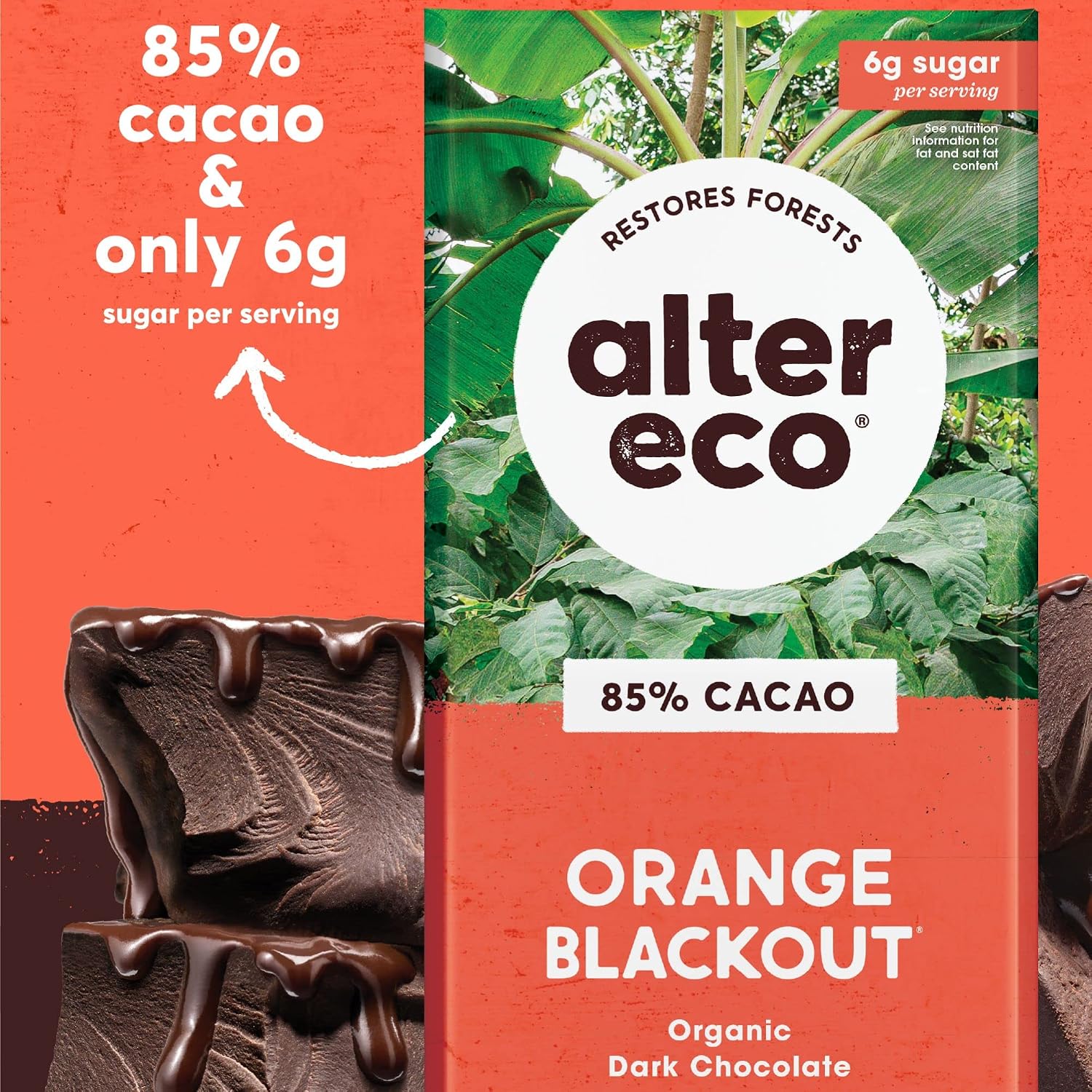 Alter Eco | Dark Chocolate Bars | Pure Dark Cocoa, Fair Trade, Organic, Non-GMO, Gluten Free (12-Pack Dark Sea Salt)
