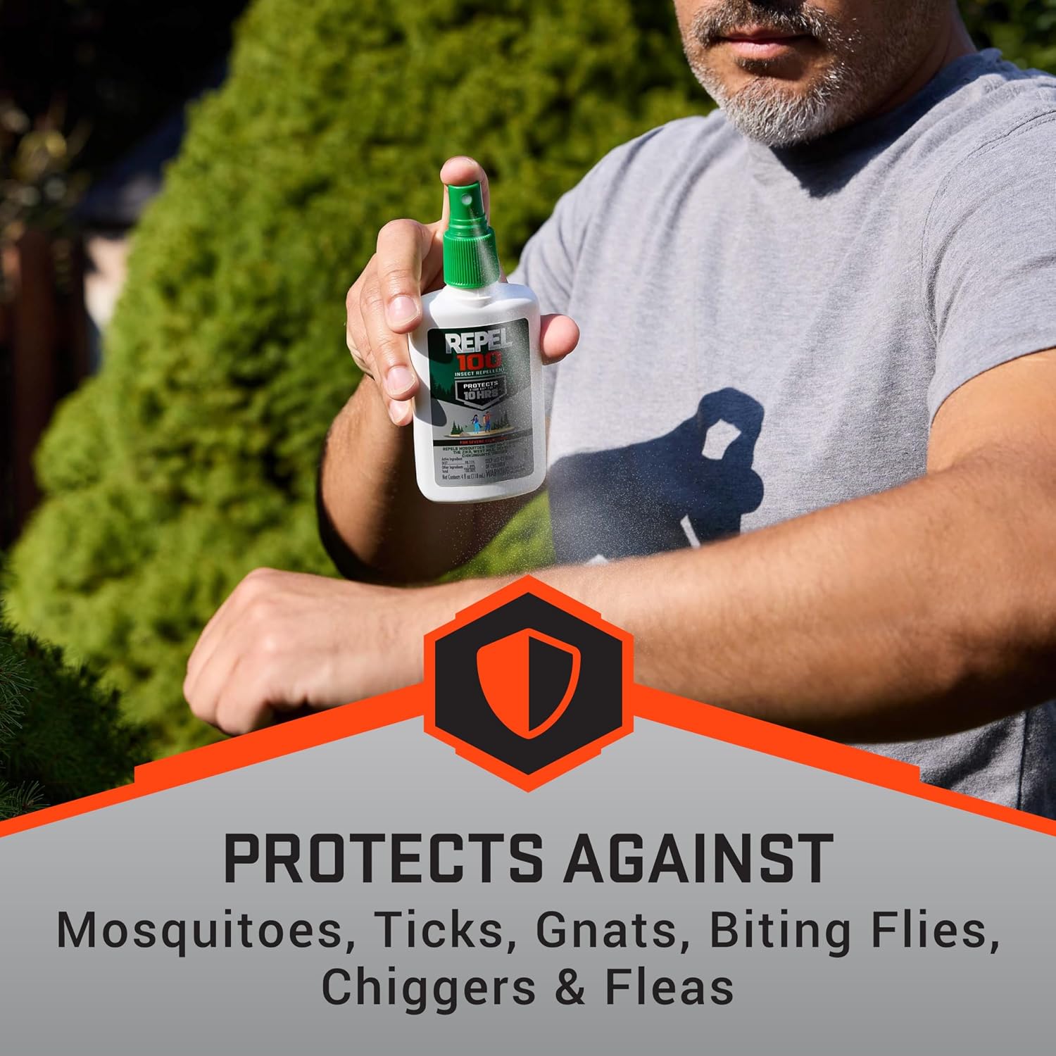 Repel 100 Mosquito & Insect Repellent 4 Oz, 98% DEET, 6 Pack | Repels Mosquitoes, Ticks, Gnats, Biting Flies, Chiggers & Fleas, Lasts Up To 10 Hours