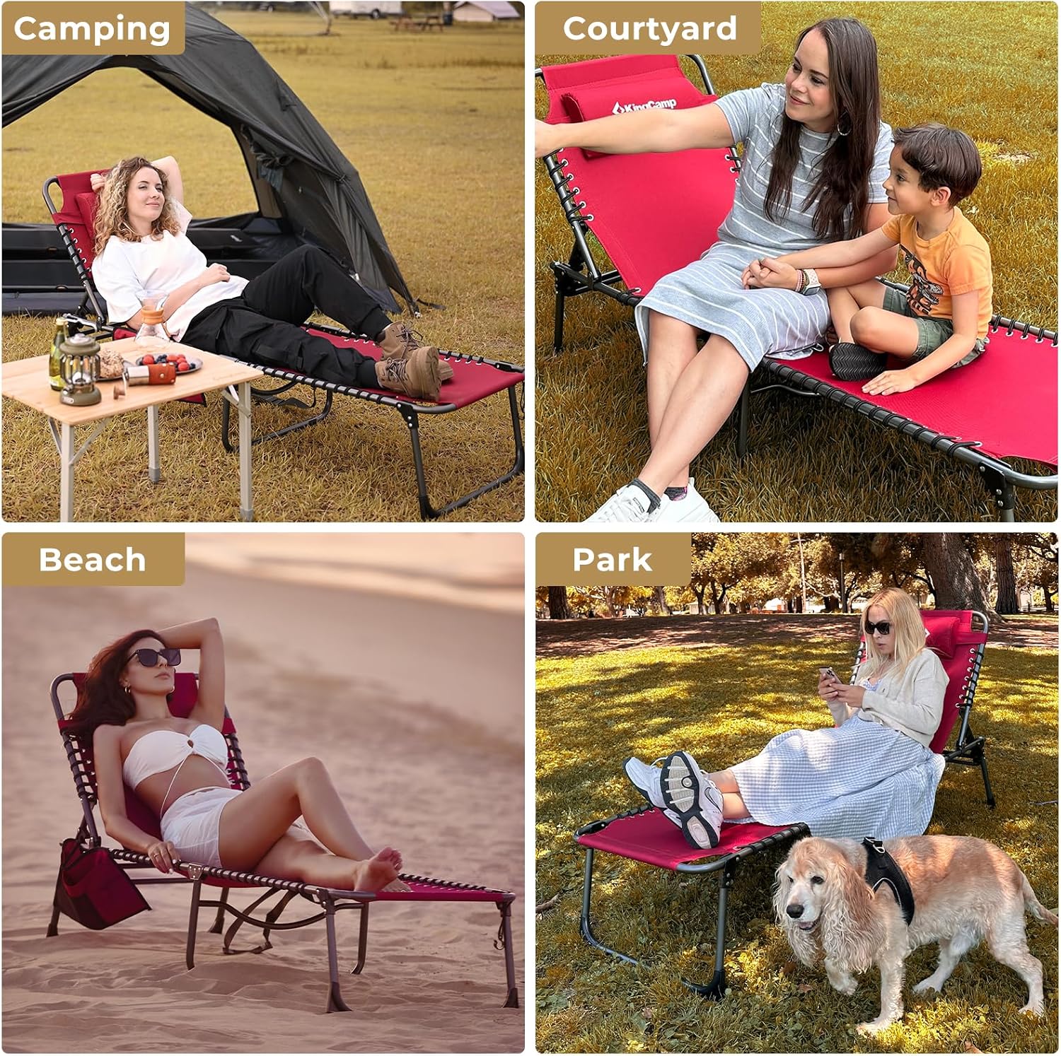 KingCamp Lounge Chair Outdoor