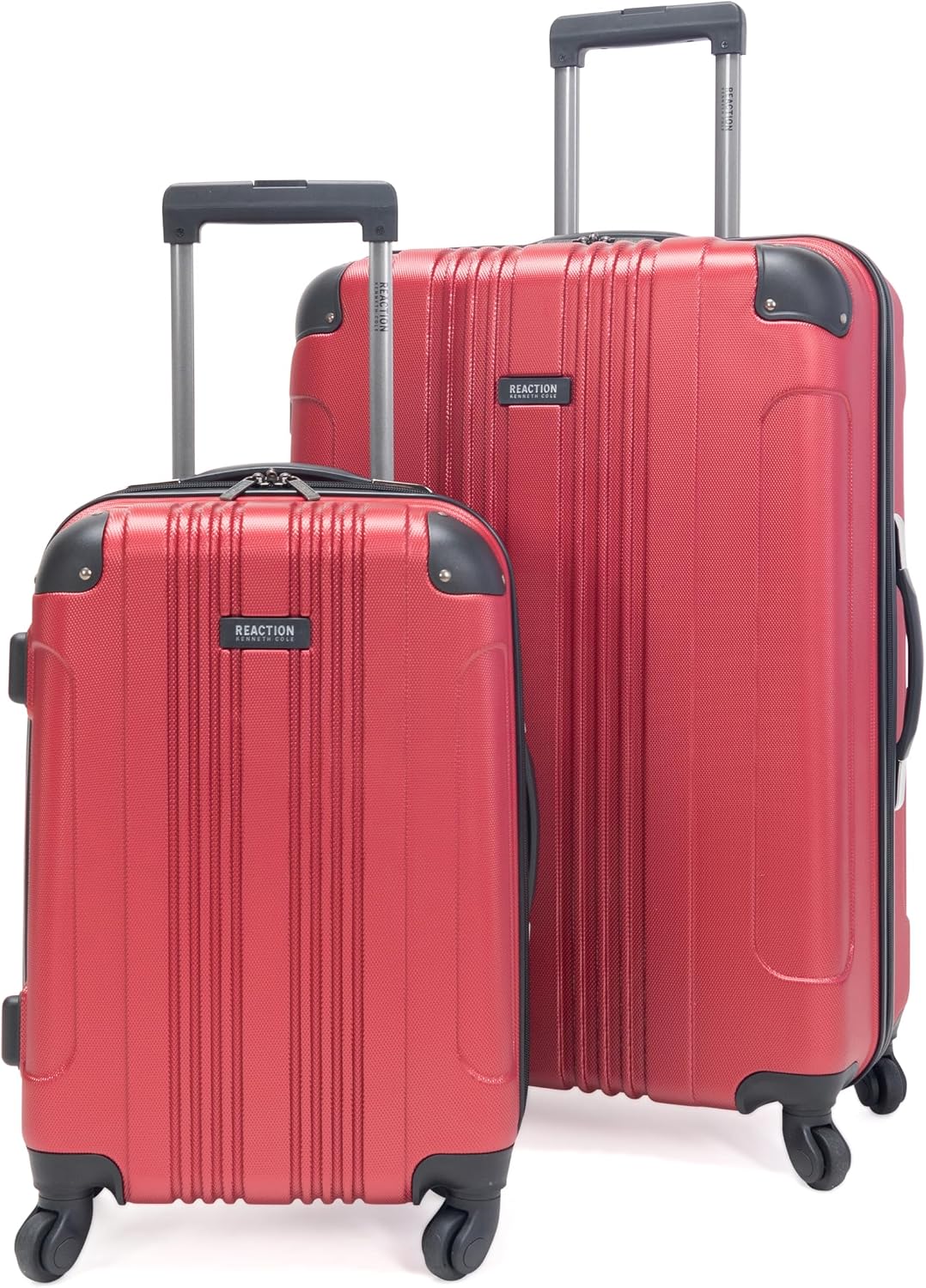 Kenneth Cole REACTION Out of Bounds Lightweight Hardshell 4-Wheel Spinner Luggage, Teal, 20-Inch Carry On