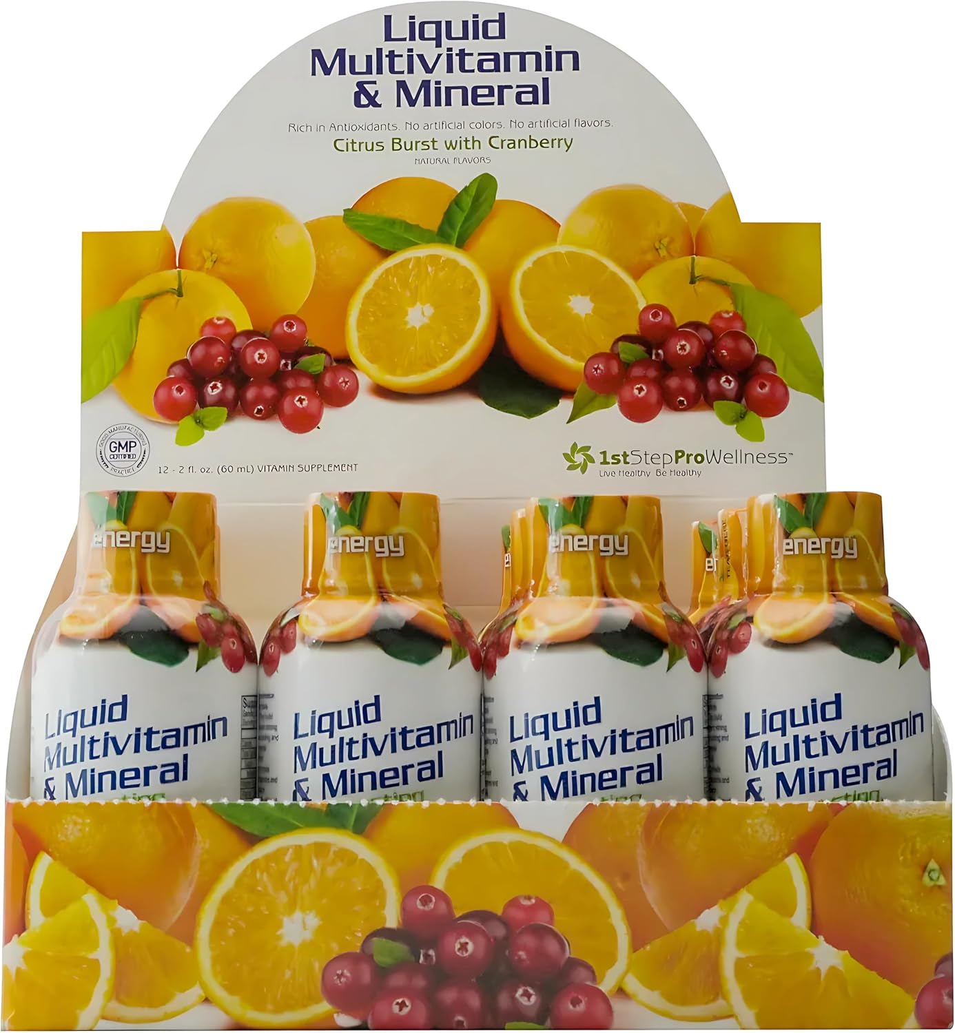 1st Step for Energy, Liquid Multivitamin and Mineral Citrus, 2-Ounce (Pack of 12)