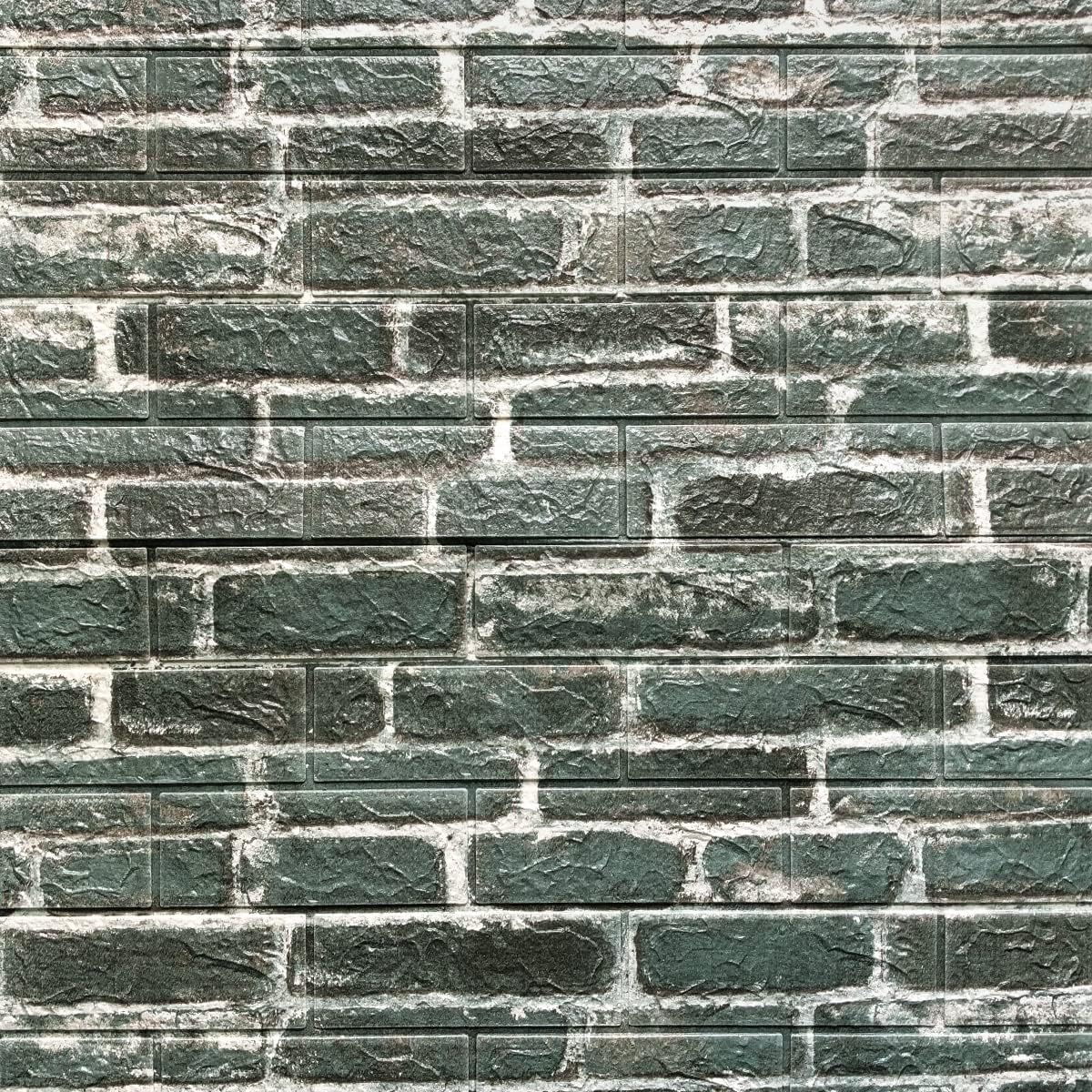 3D Self Adhesive Foam Wall Panels, 10 Tiles Cover 57 sq feet, Peel and Stick Brick Wallpaper for Living Room Bedroom Wall Decoration