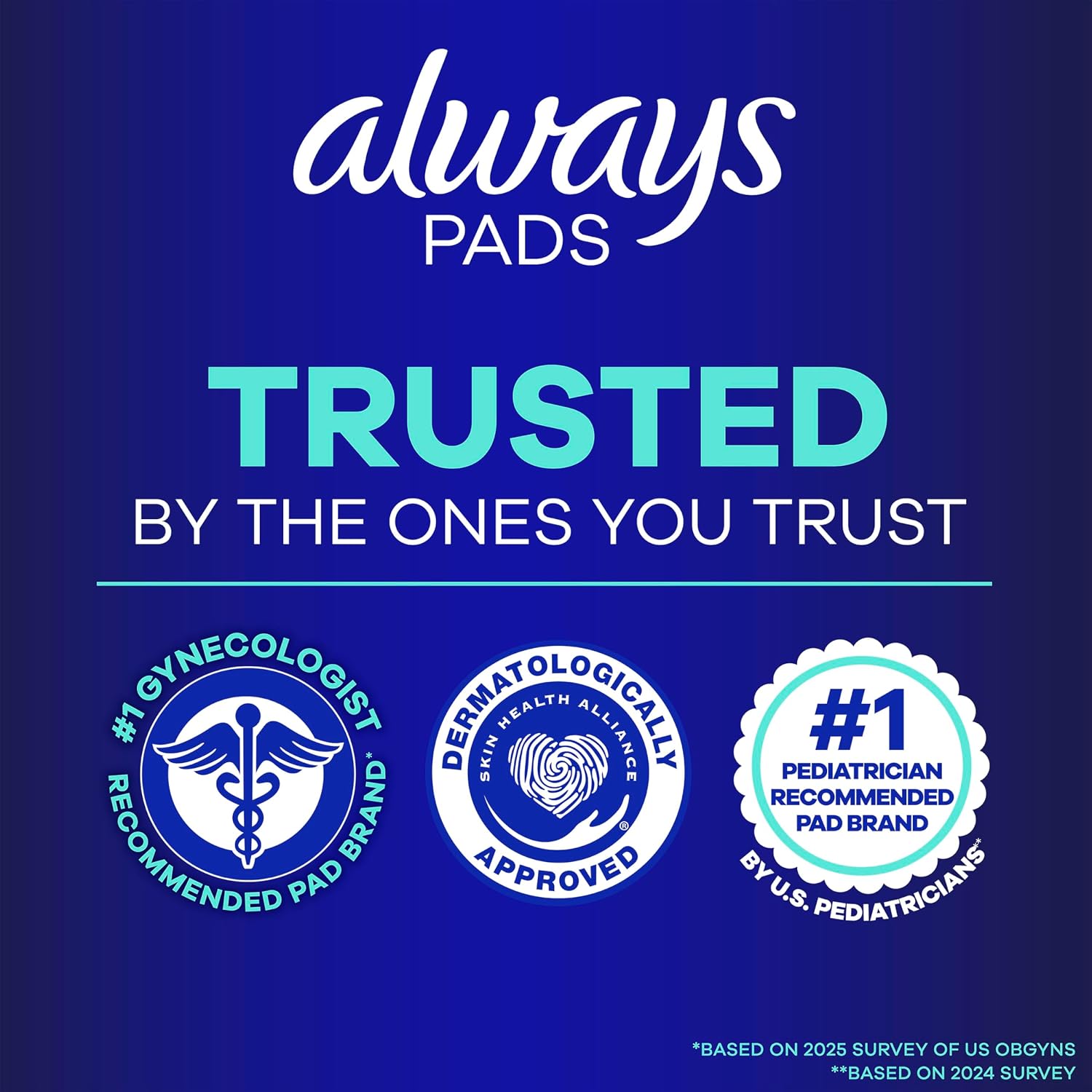 Always Maxi Overnight Pads with Wings for Women, Size 5, Extra Heavy Overnight Absorbency, Unscented, 36 Count