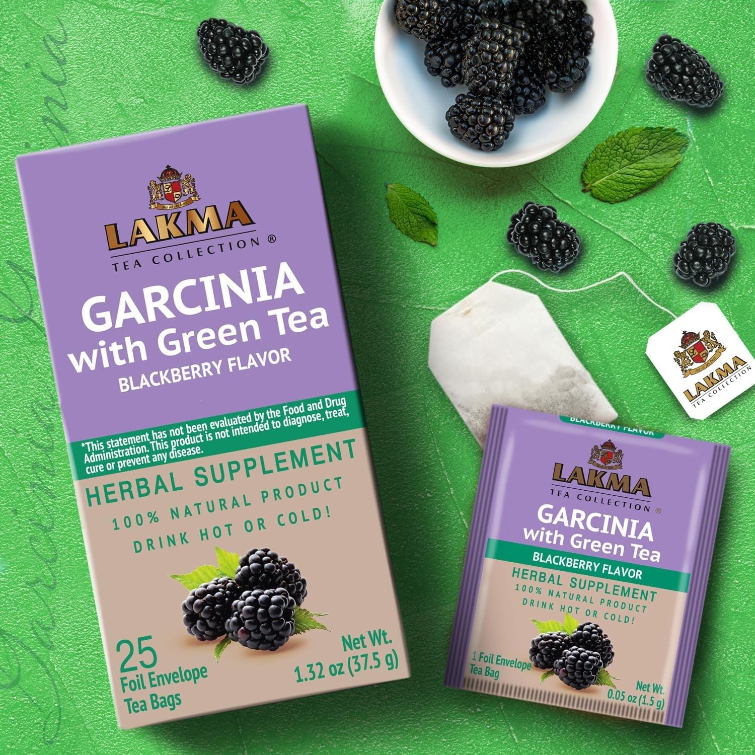 HYLEYS Lakma 14 Day Weight Loss Kit Green Tea - 42 Tea Bags