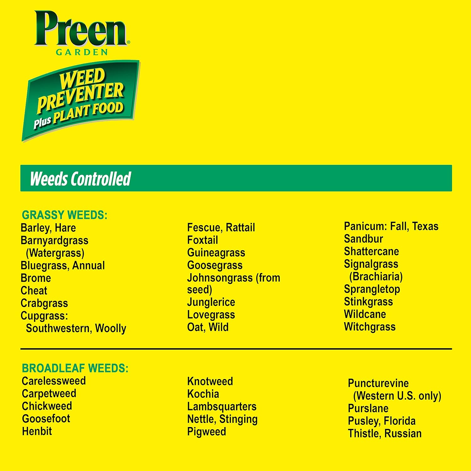 Preen Garden Weed Preventer Plus Plant Food 16 lb. Drum, Covers 2,560 sq ft | Granular All Purpose Fertilizer with Pre Emergent Weed Control for Gardens – Prevents Weeds and Feeds Plants