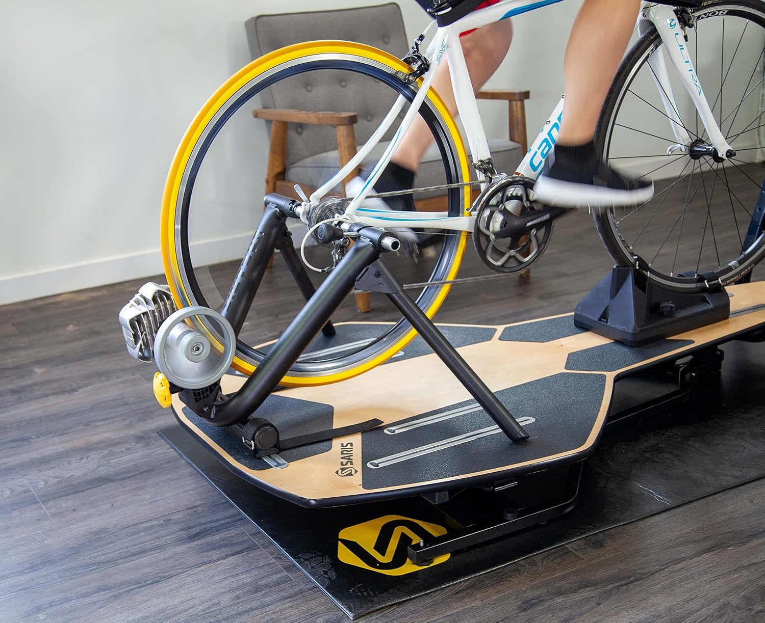 Saris, Bike Trainer Accessory, Indoor Trainer Tire, 700x25c, Yellow