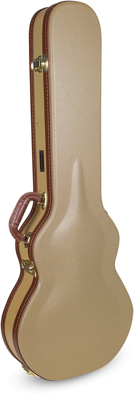 Crossrock Hardshell Arch Top wood case fits SG Electric Guitars-Black(CRW600SGBK)