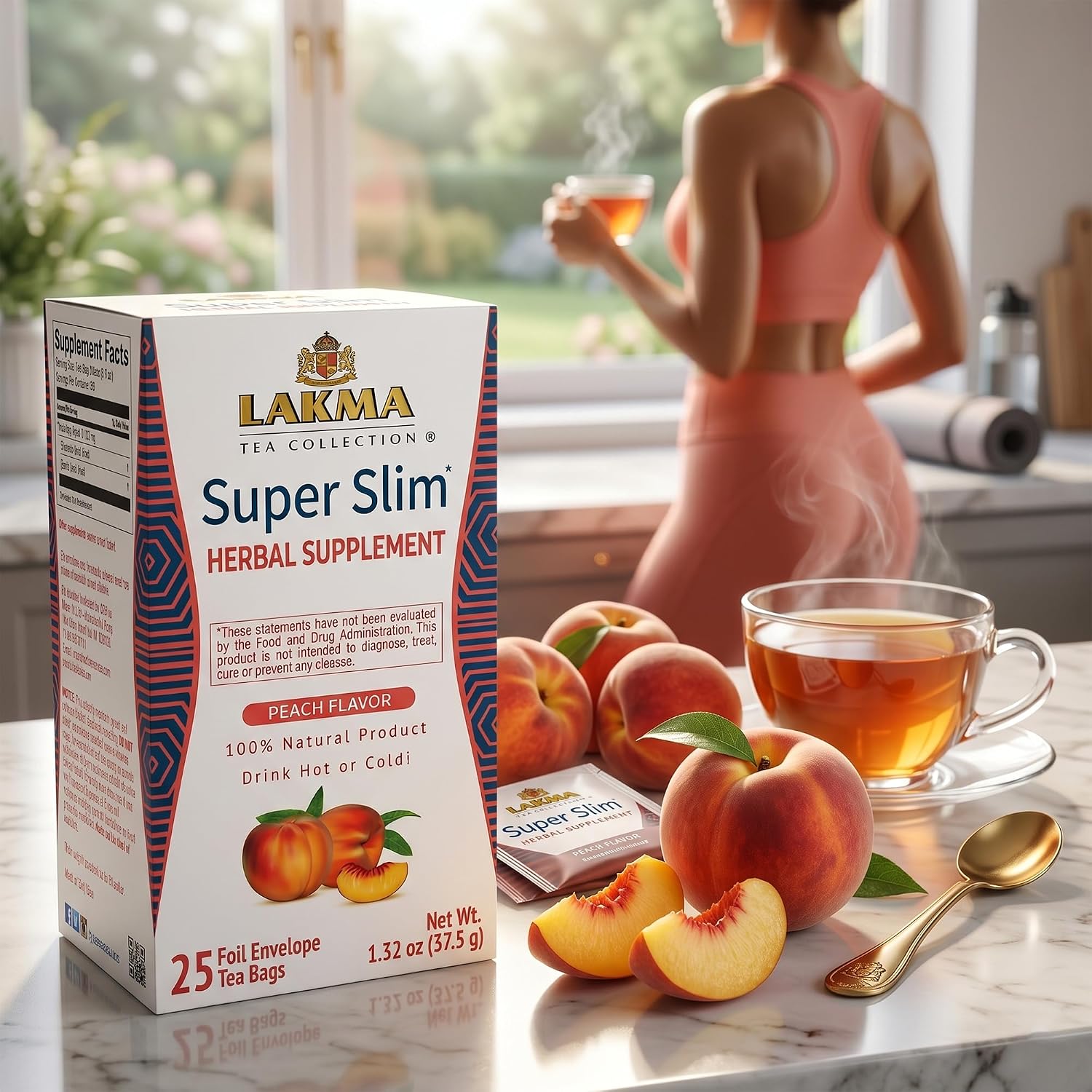 HYLEYS Lakma 14 Day Weight Loss Kit Green Tea - 42 Tea Bags