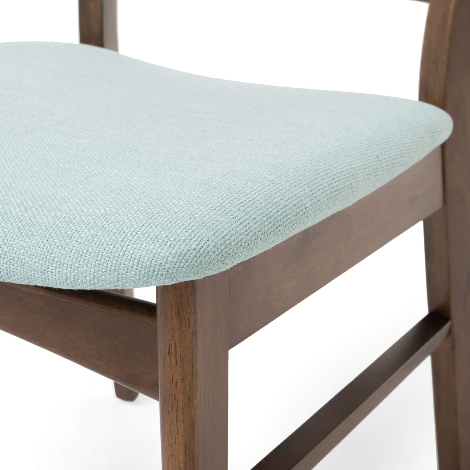 Christopher Knight Home Heather Mid-Century Modern Dining Chairs (Set of 4), Dark Gray and Natural Oak