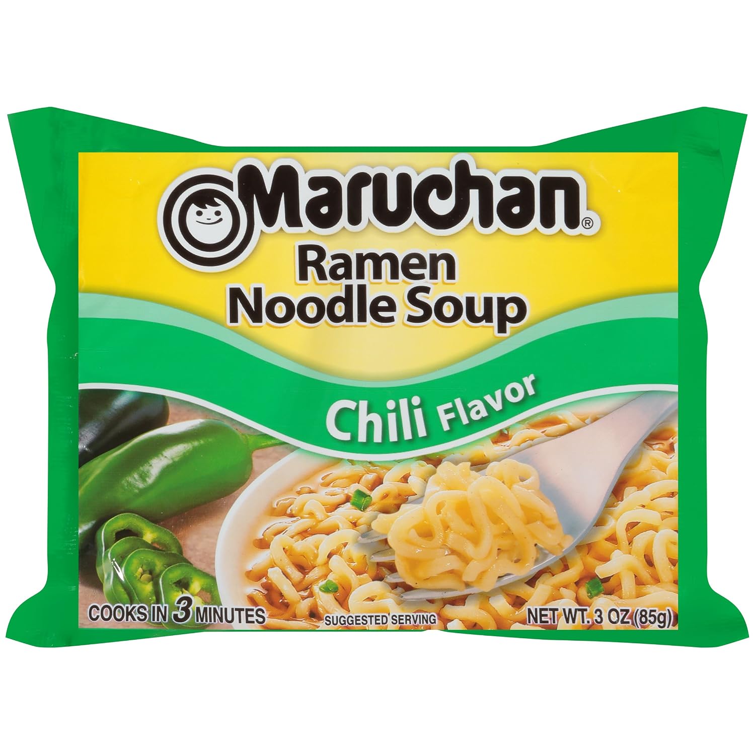 Maruchan Ramen Noodle Soup, Pork Flavor – Japanese-Style Instant Noodles, Quick & Easy Meal for Kids, Students & Busy Families – 3 Oz. (24 Pack)