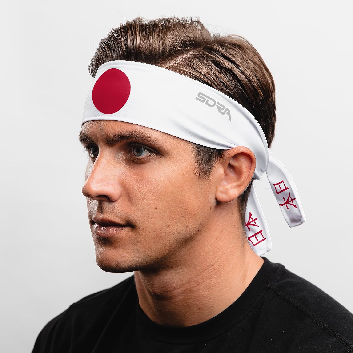 Suddora Country Flag Tie Headband with National Flag, Breathable Sweatband for National Sports Events, Non-Slip Fabric Sweatband for Soccer, Tennis