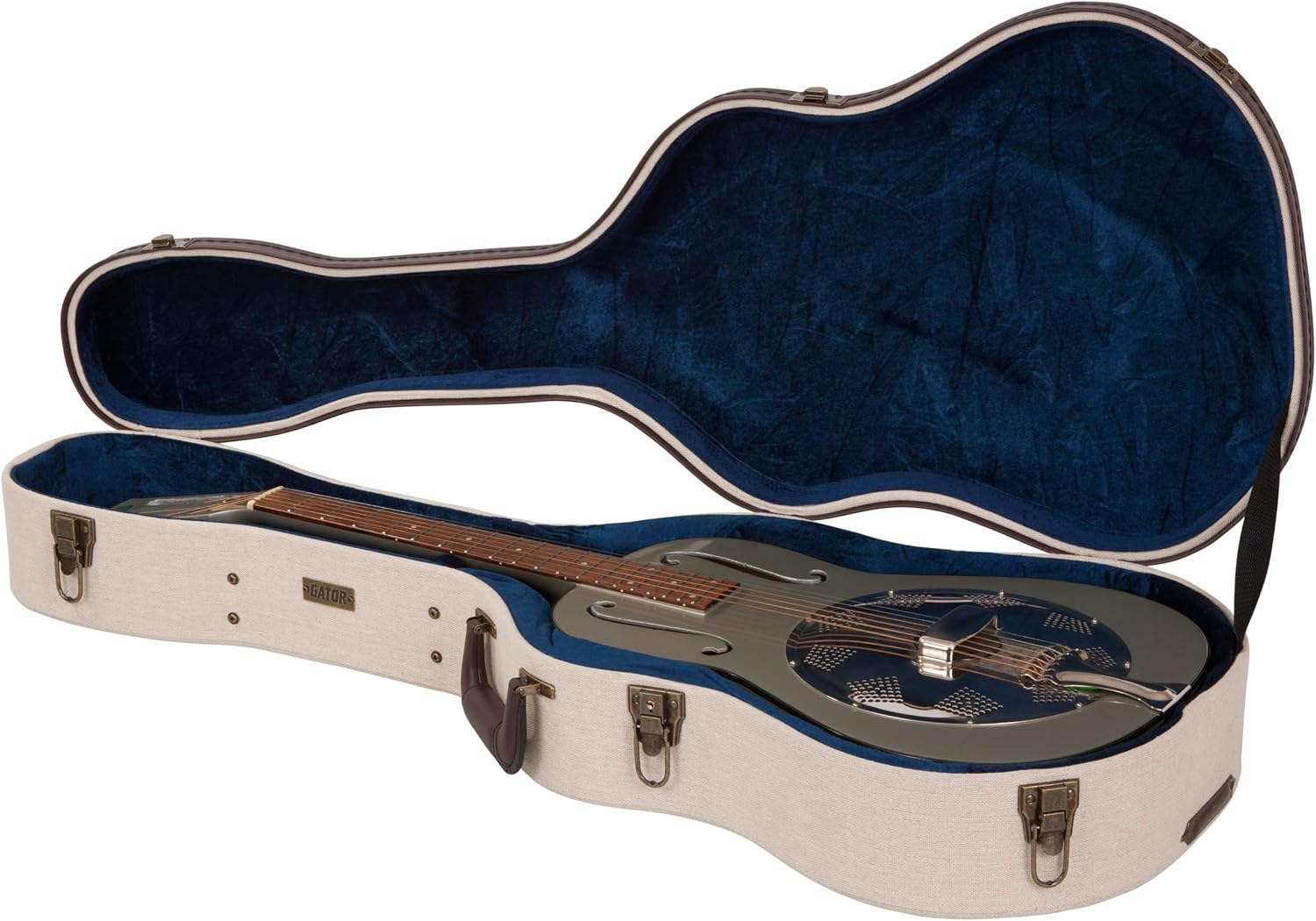 Gator Cases Journeyman Series Deluxe Wood Case for Resonator Style Acoustic Guitars (GW-JW RESO)